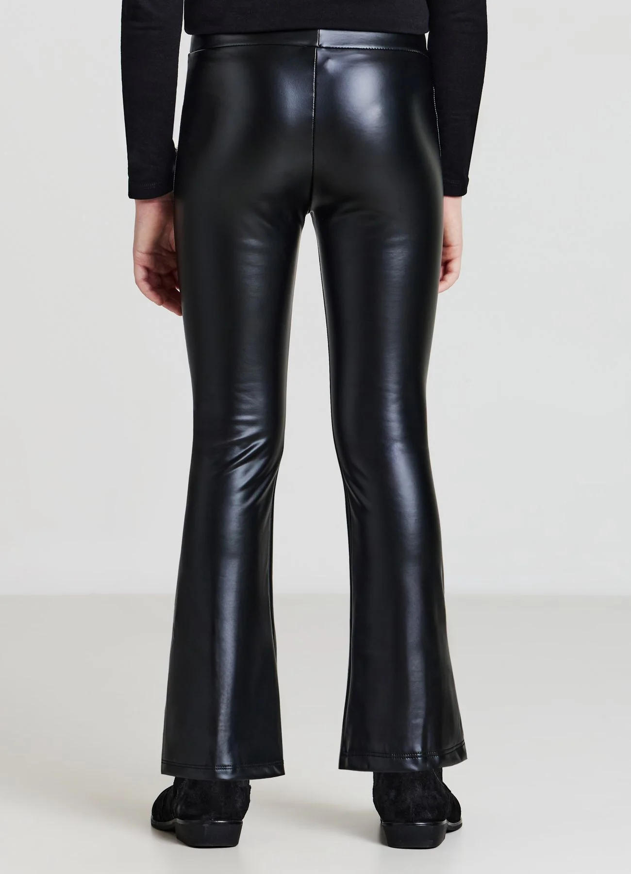 Leggings a zampa effetto pelle - Image 2