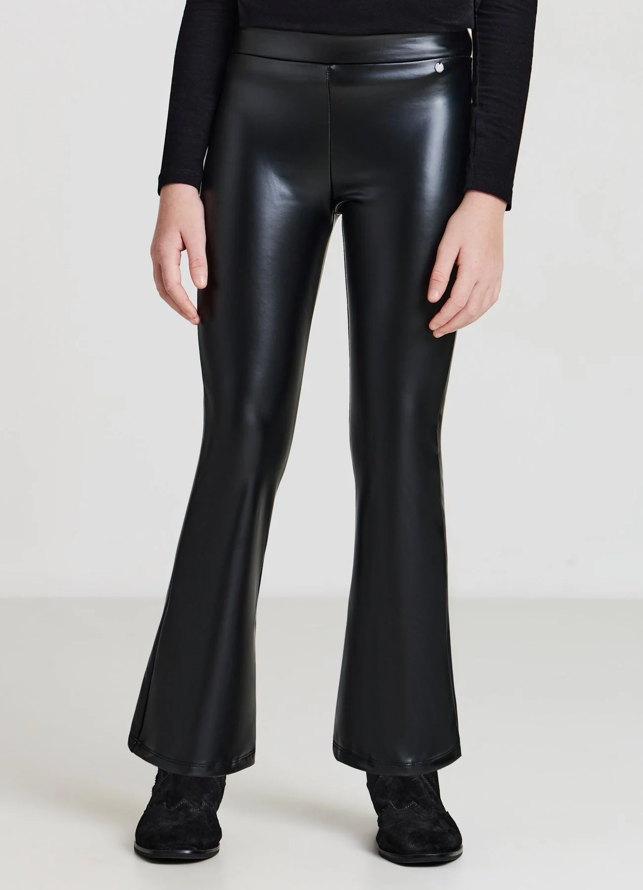 Leggings a zampa effetto pelle - Image 3