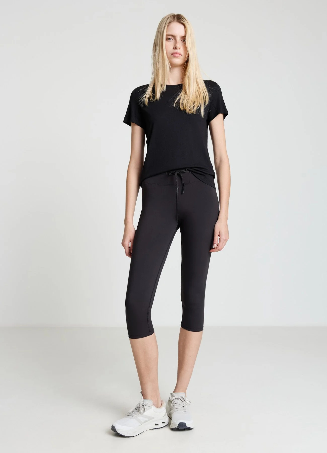 Leggings pinocchietto tinta unita - Image 3