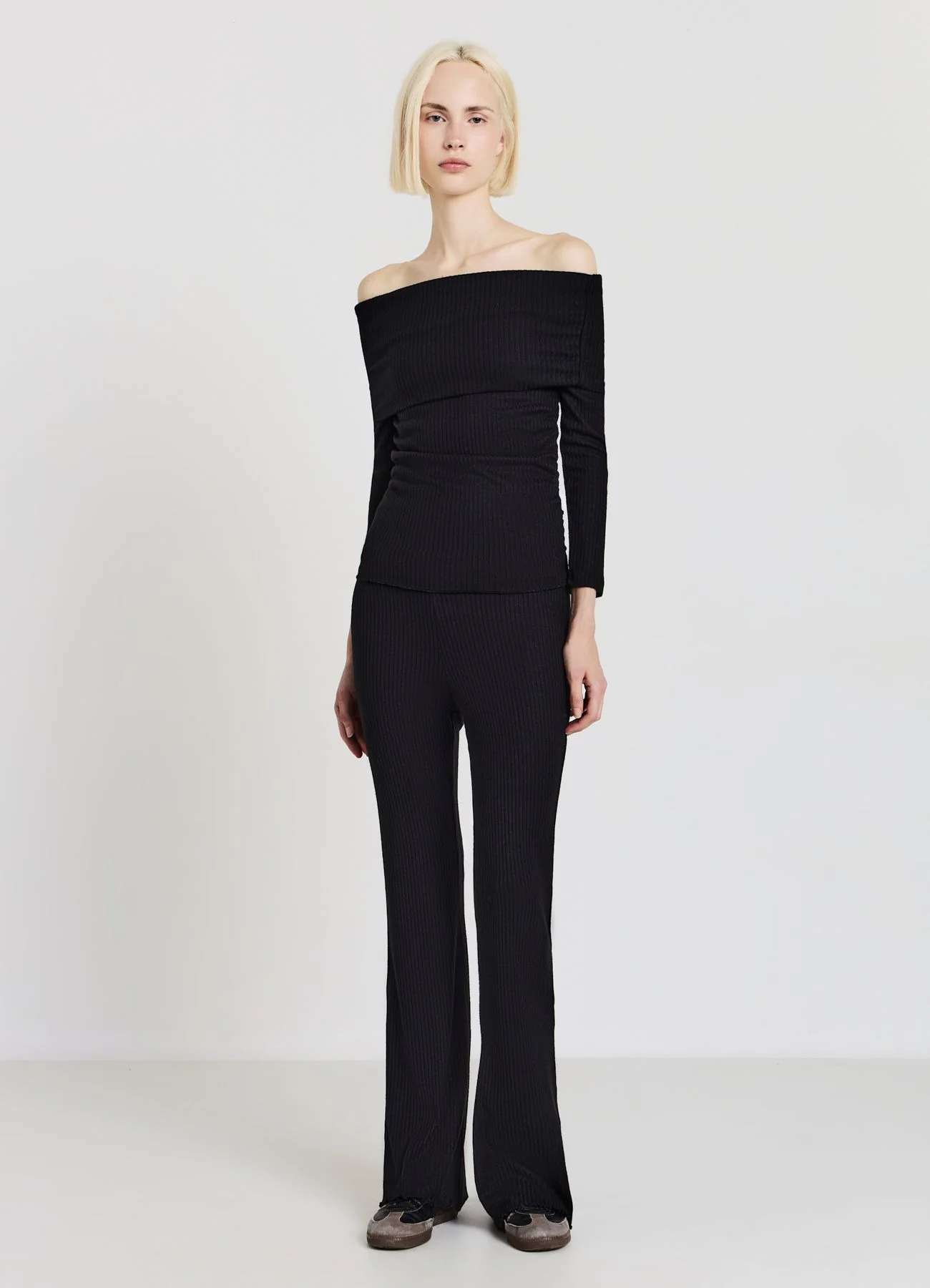 Leggings zampa a costine - Image 3