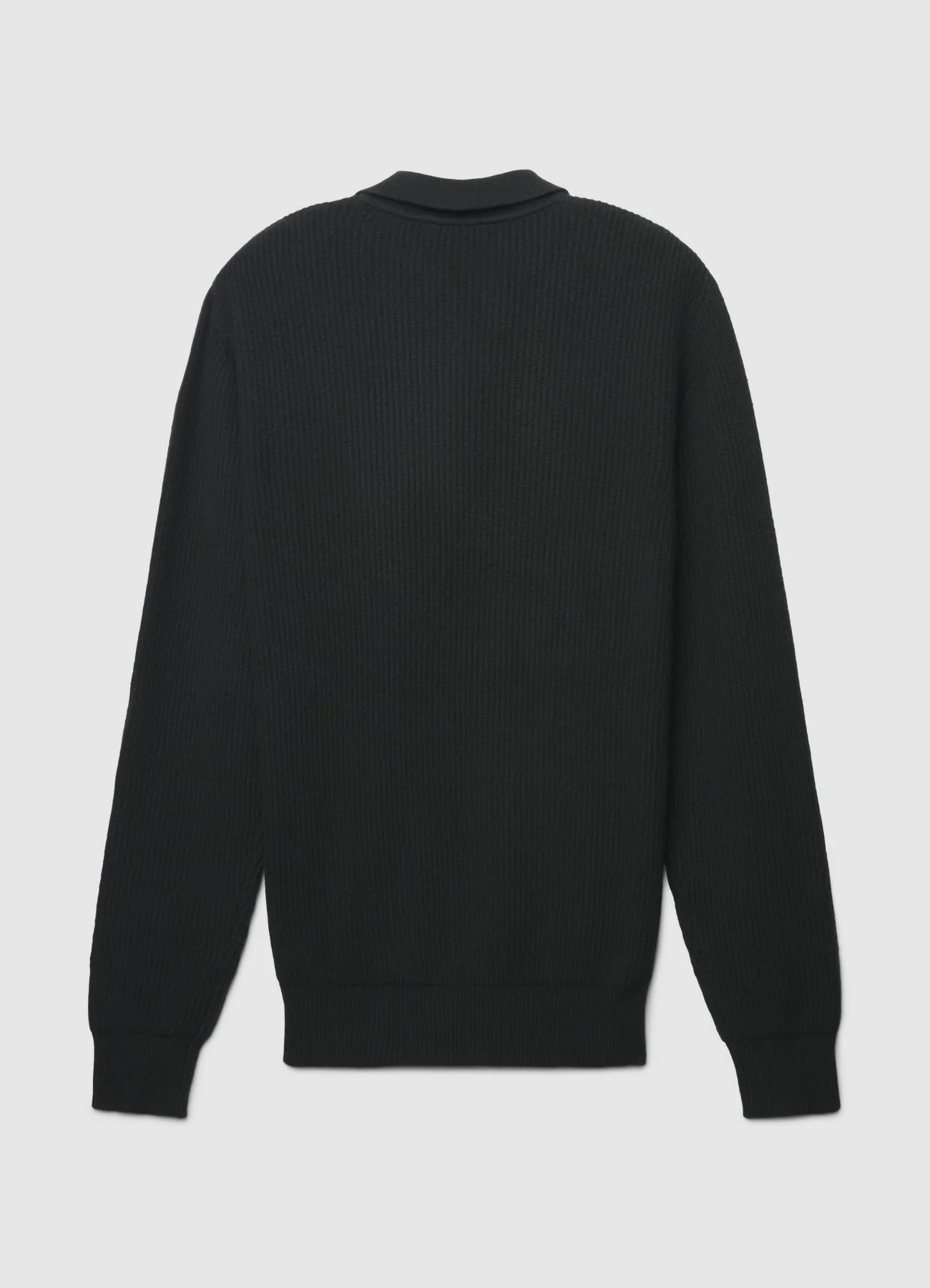 Maglia a coste con collo polo - Image 5