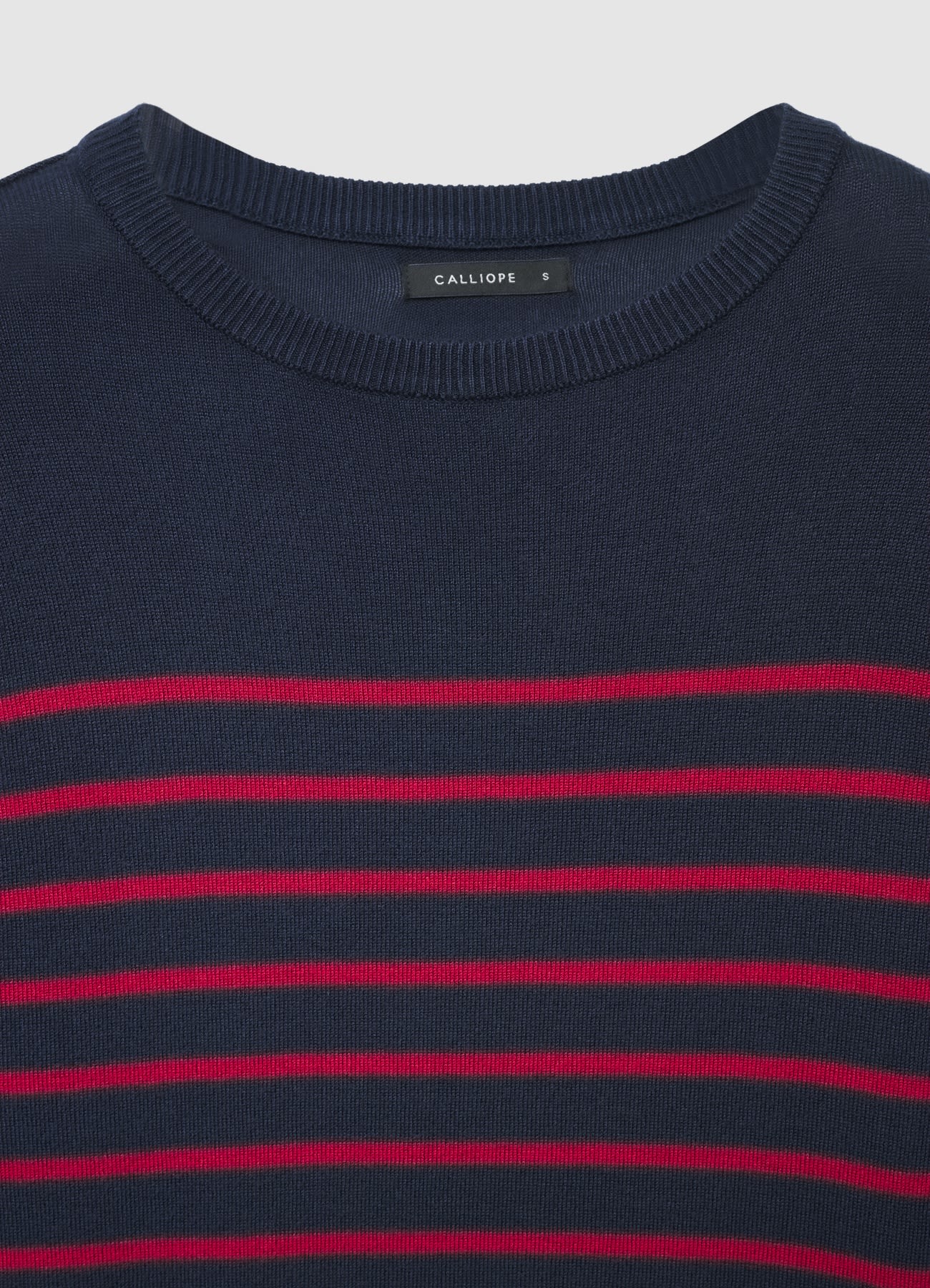 Maglia a righe con girocollo - Image 4