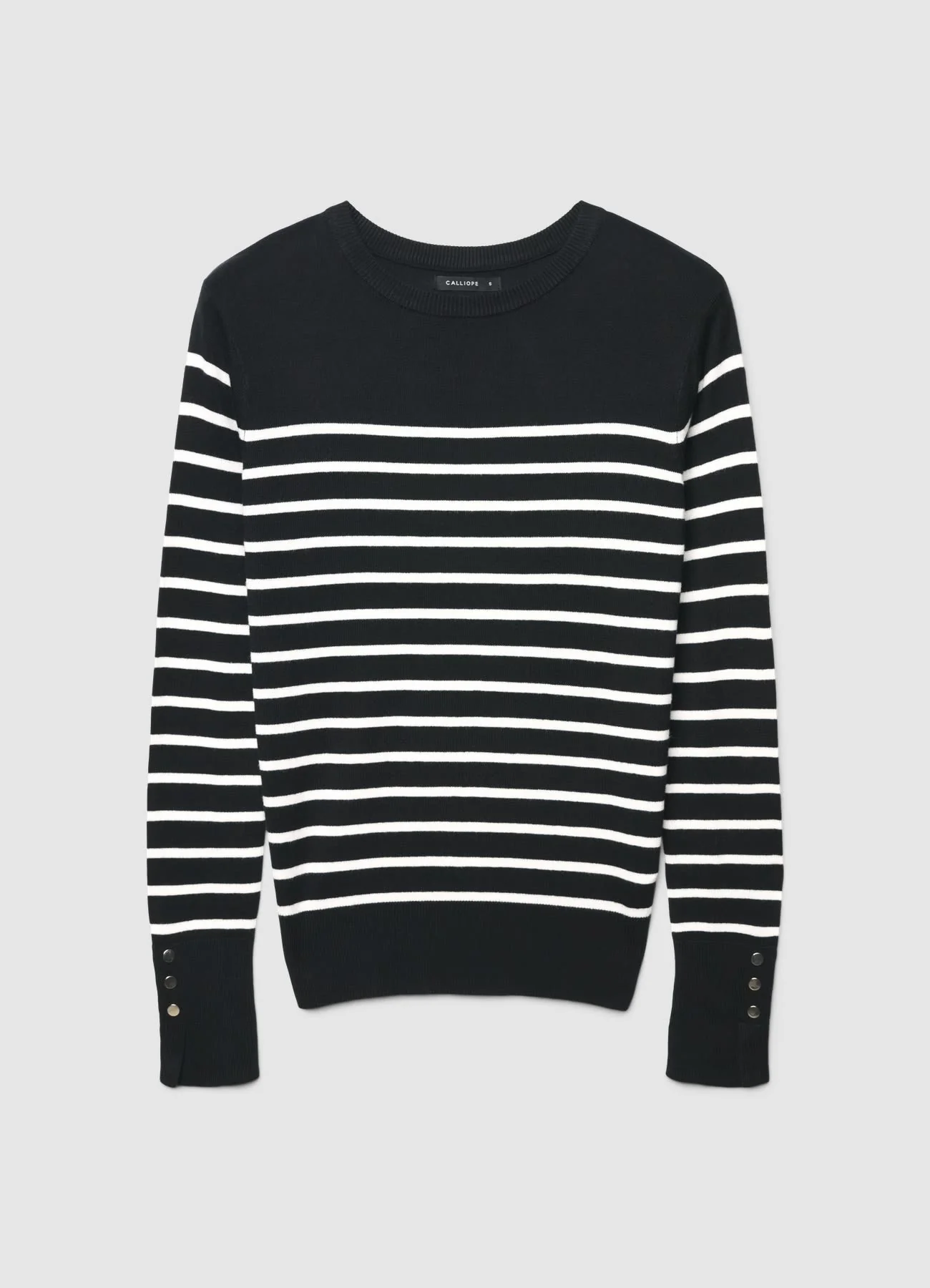 Maglia a righe con girocollo - Image 5