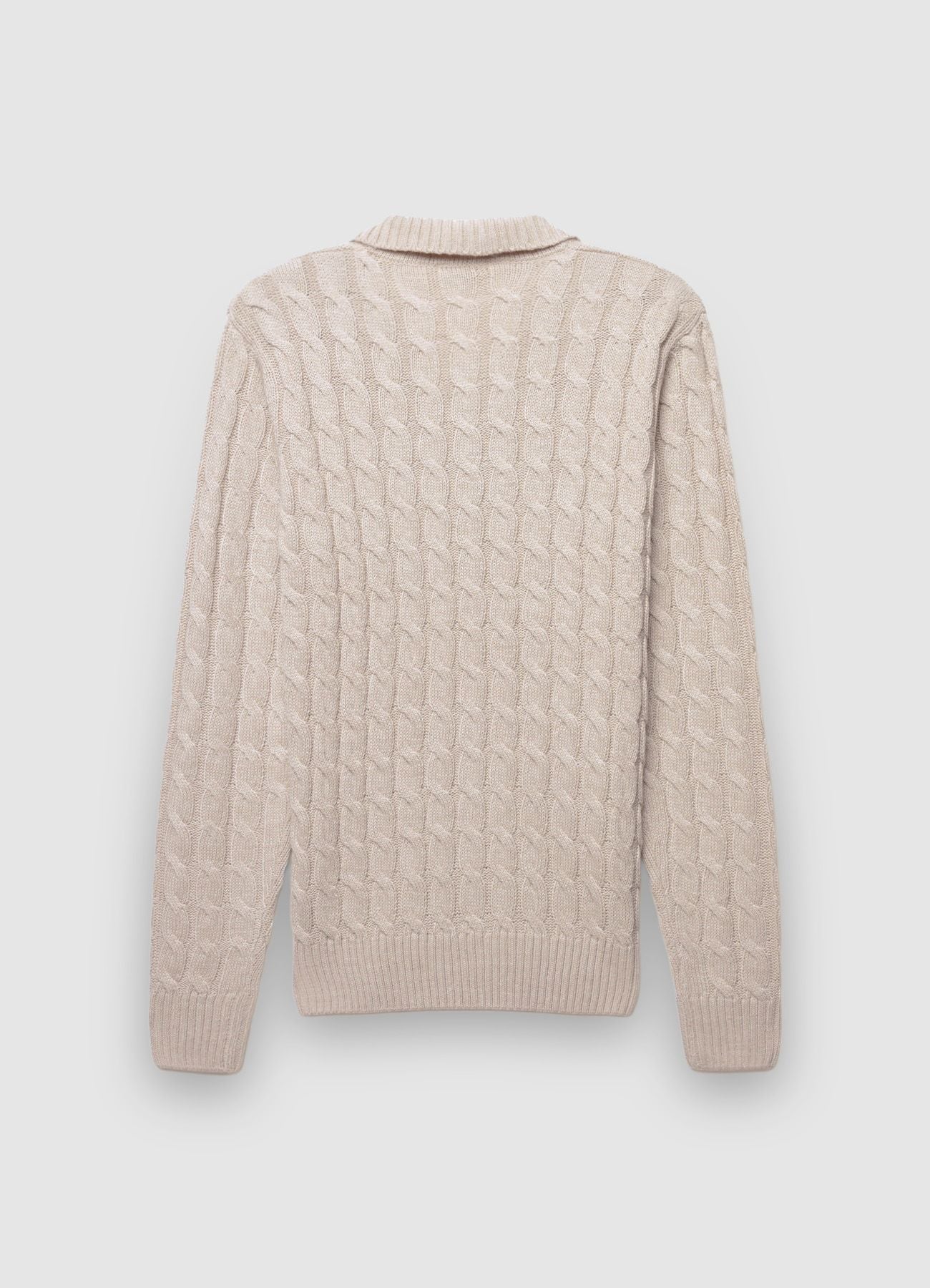 Maglia a trecce con collo derby - Image 6
