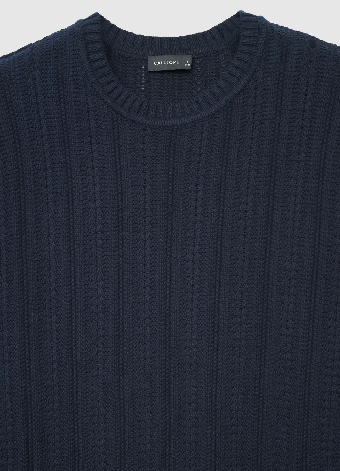 Maglia a trecce con girocollo - Image 4