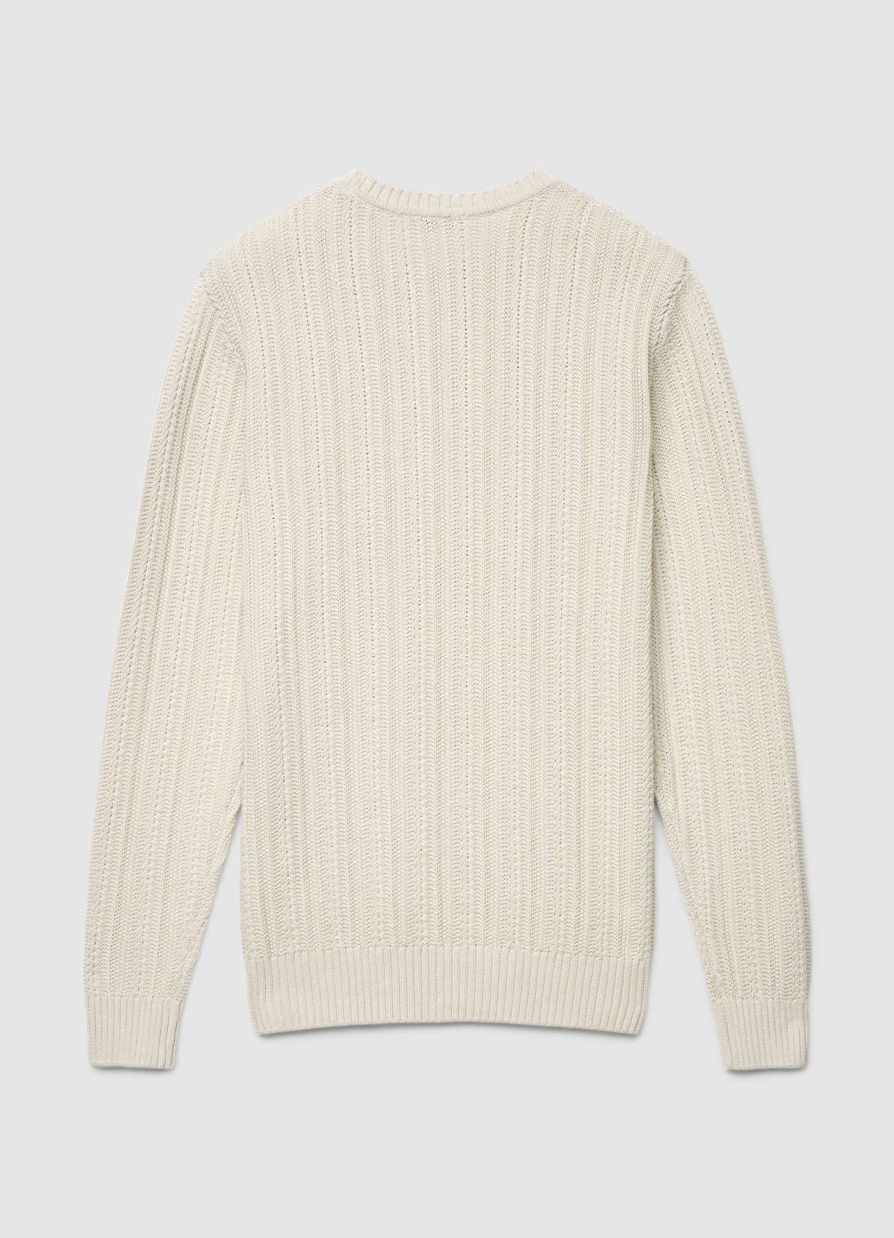 Maglia a trecce con girocollo - Image 4