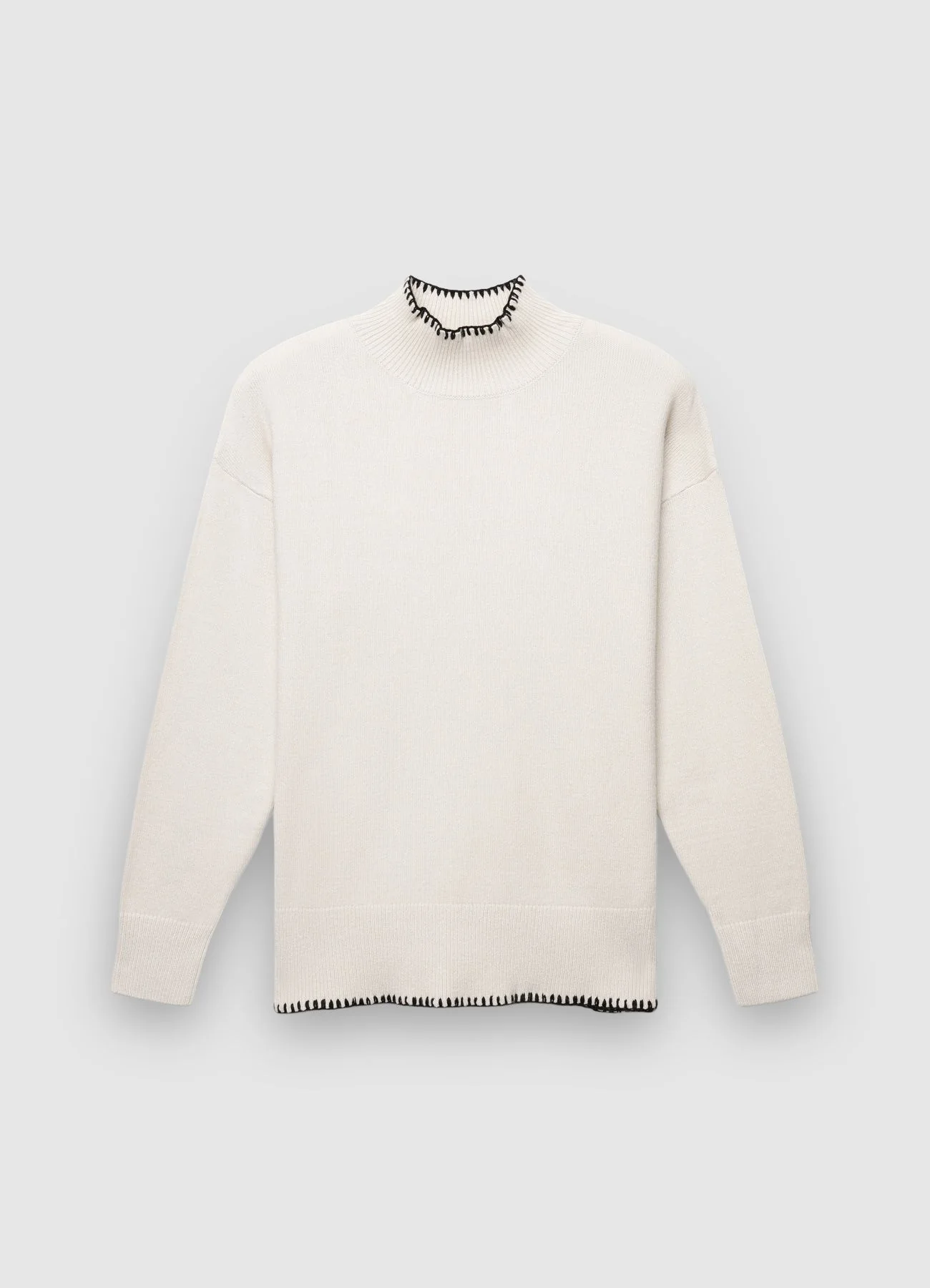 Maglia collo alto con dettagli a contrasto - Image 4