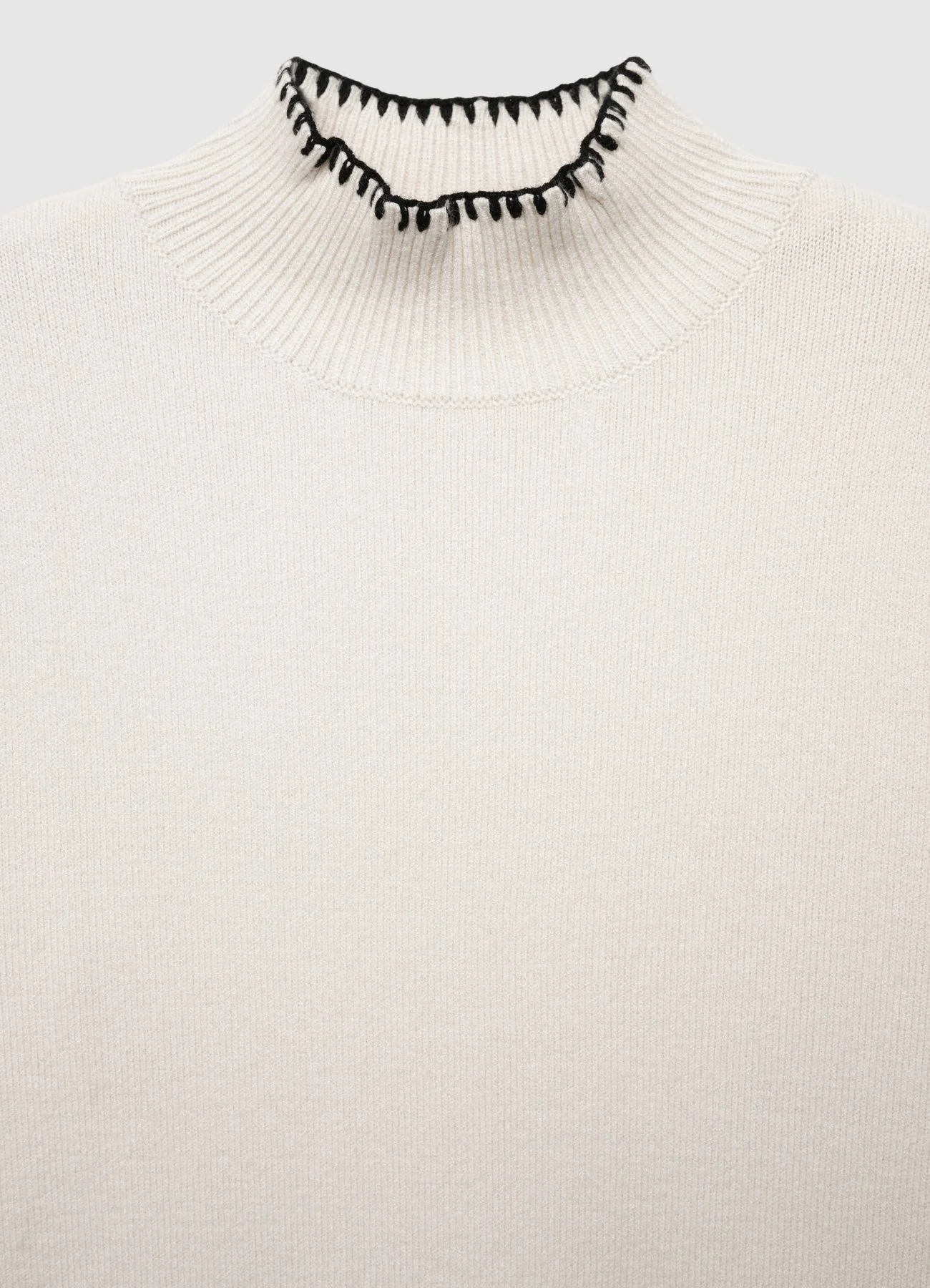 Maglia collo alto con dettagli a contrasto - Image 5