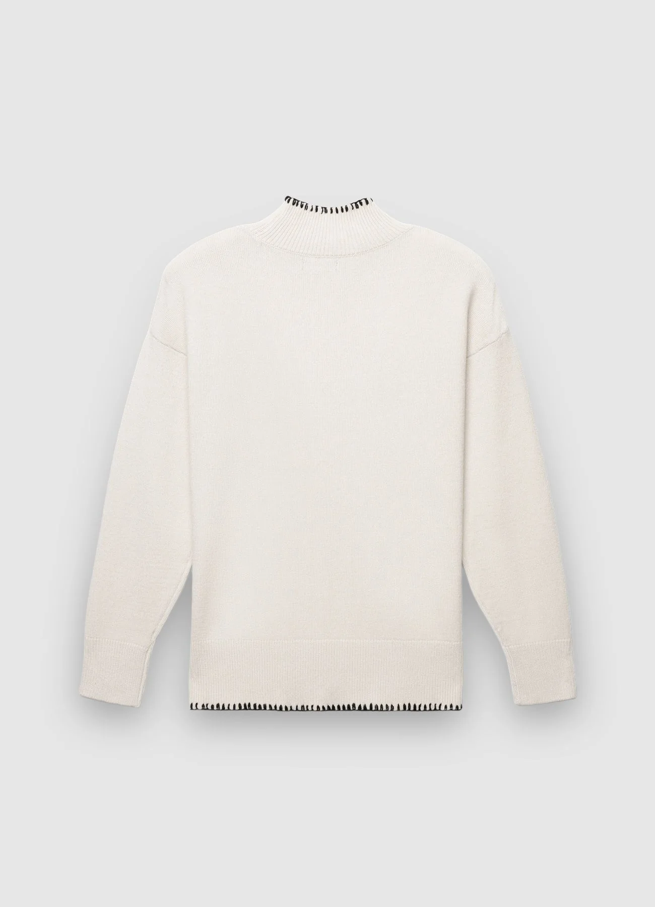 Maglia collo alto con dettagli a contrasto - Image 6