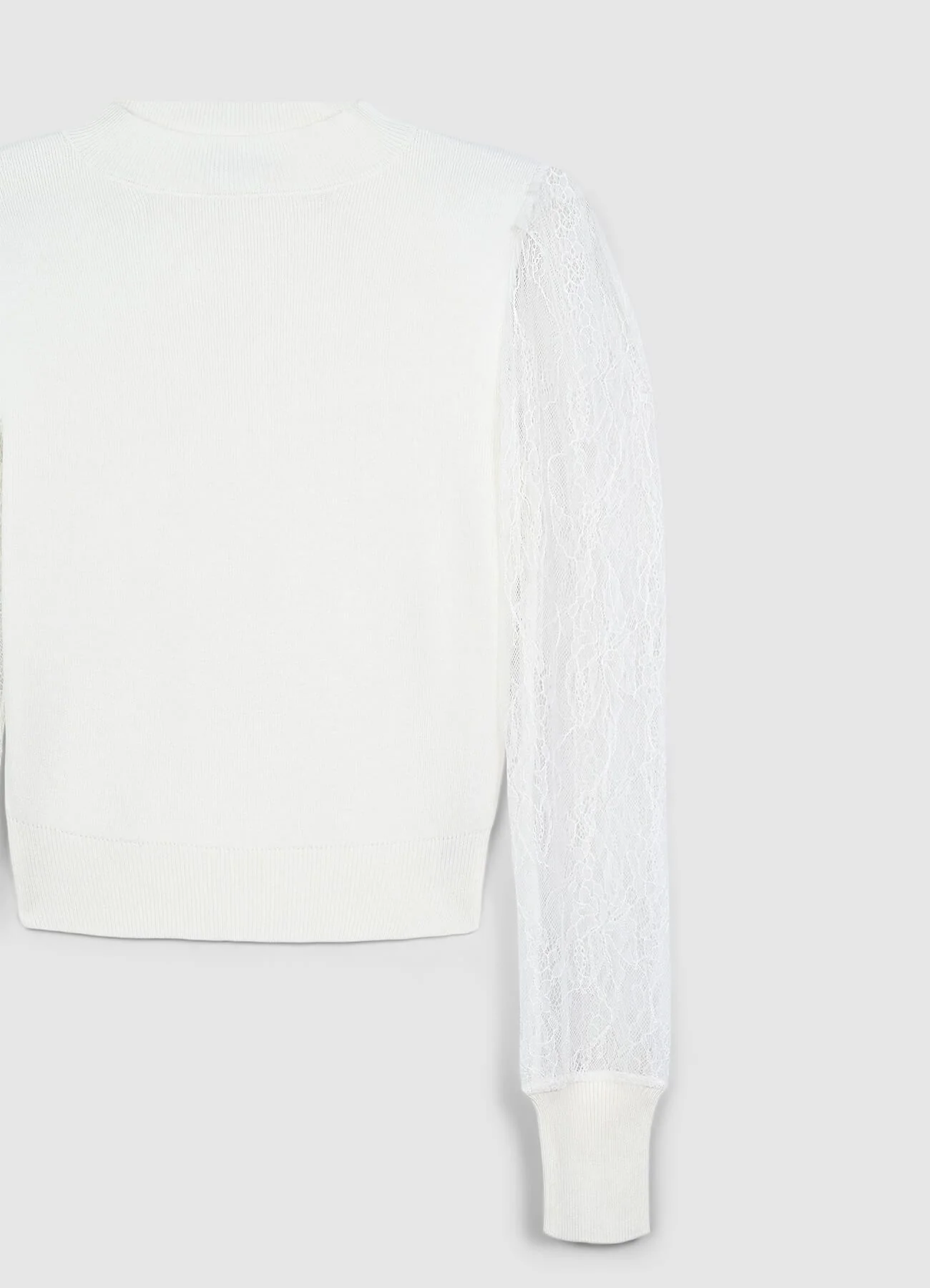 Maglia con maniche in pizzo - Image 6