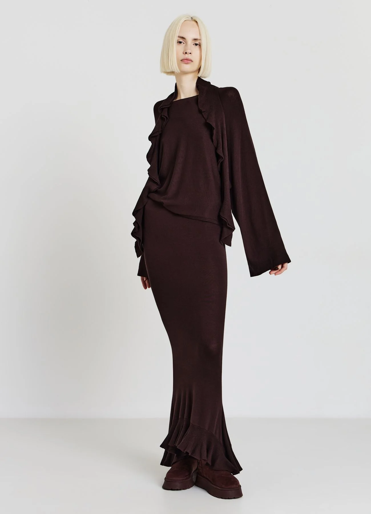 Maglia con rouches
