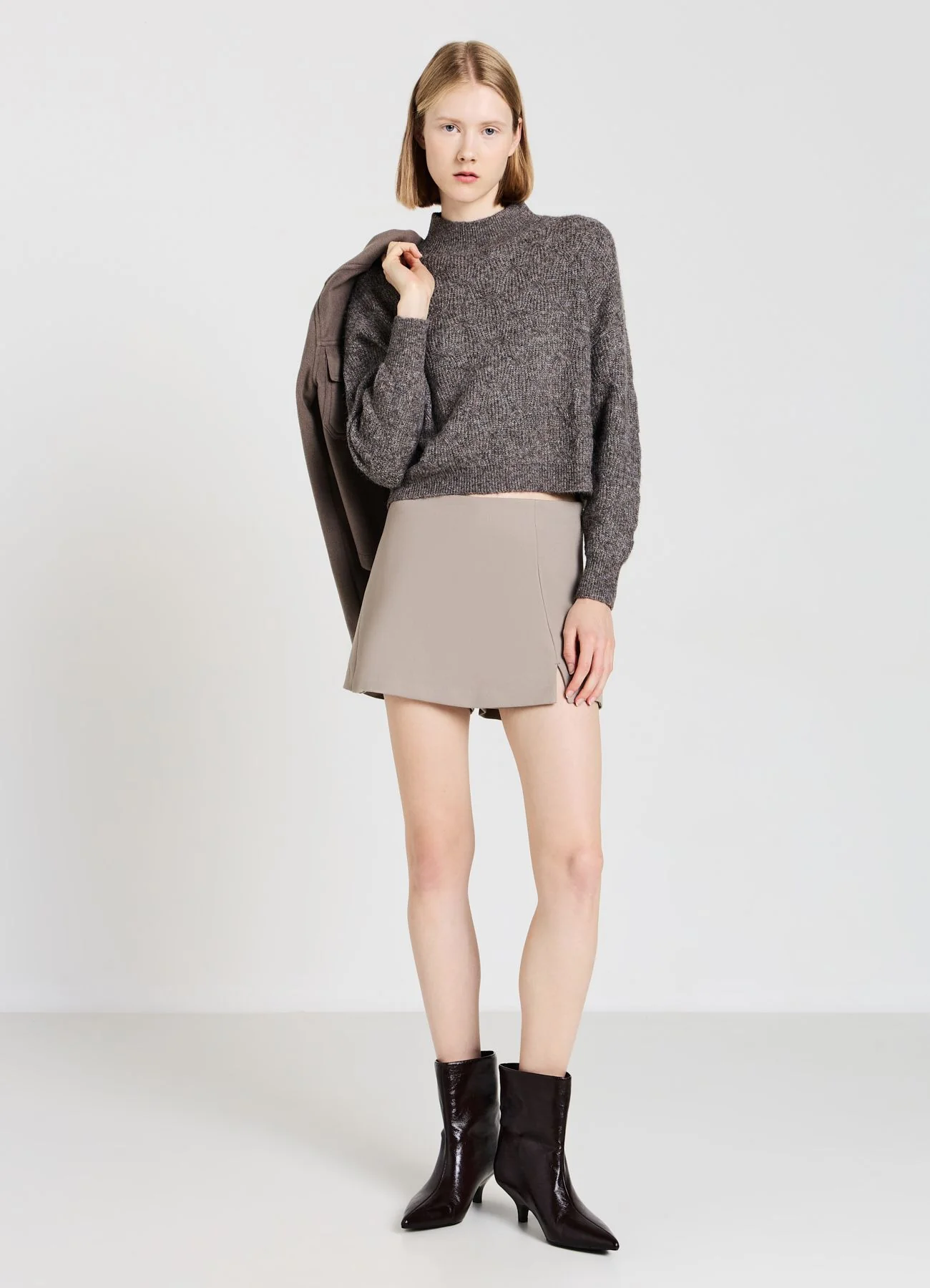 Maglia con trecce