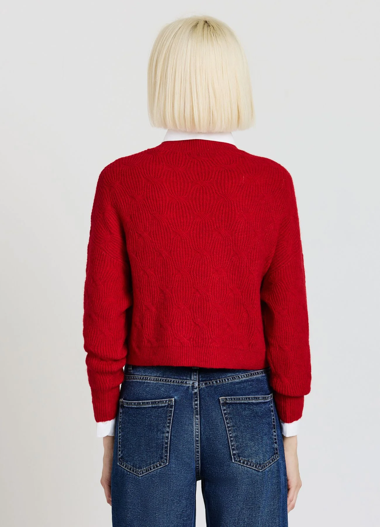 Maglia con trecce