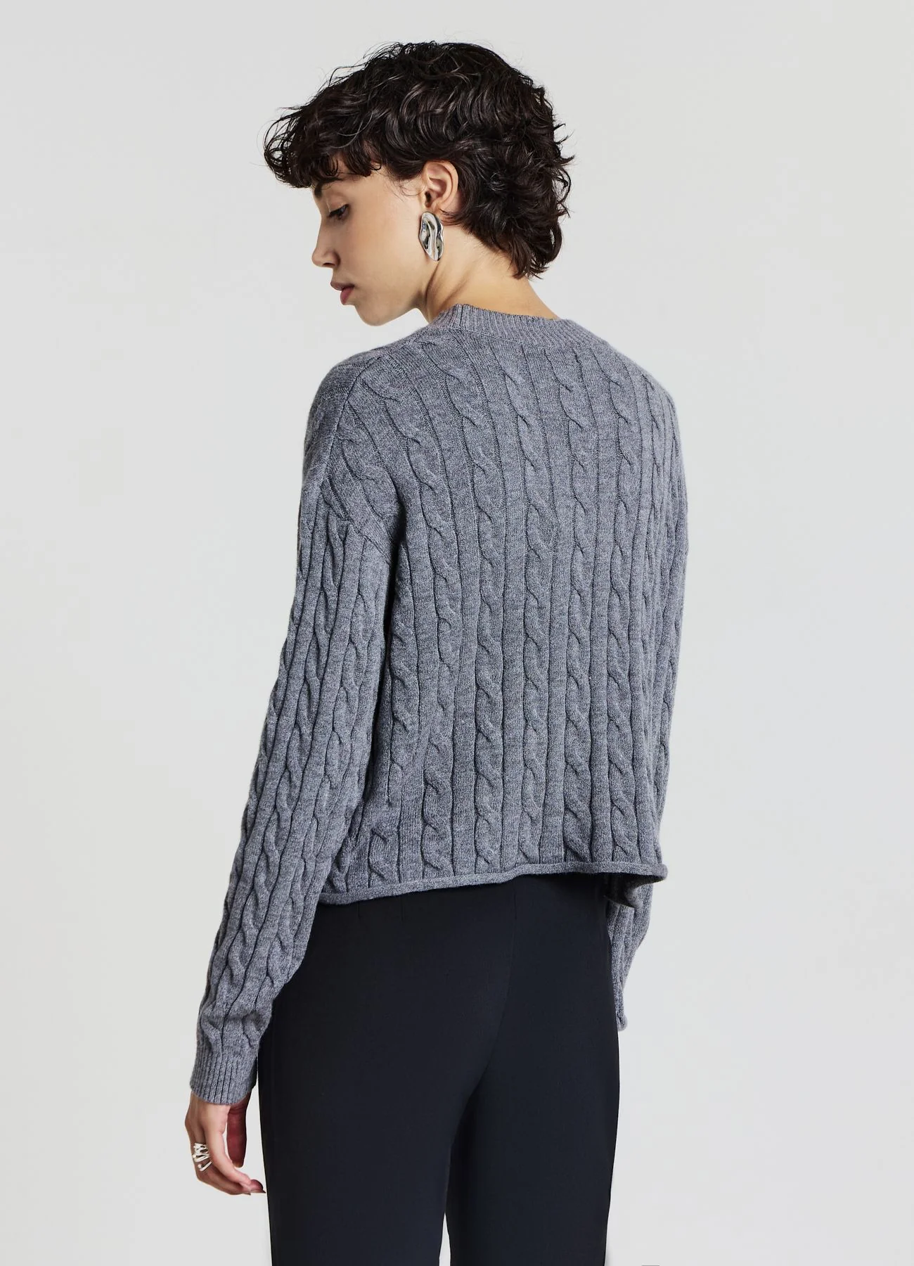 Maglia crop con trecce - Image 3