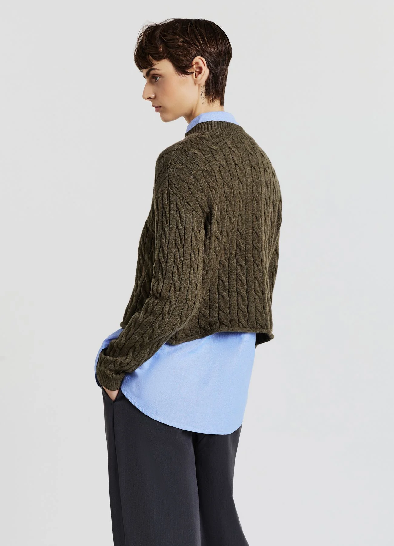 Maglia crop con trecce - Image 3