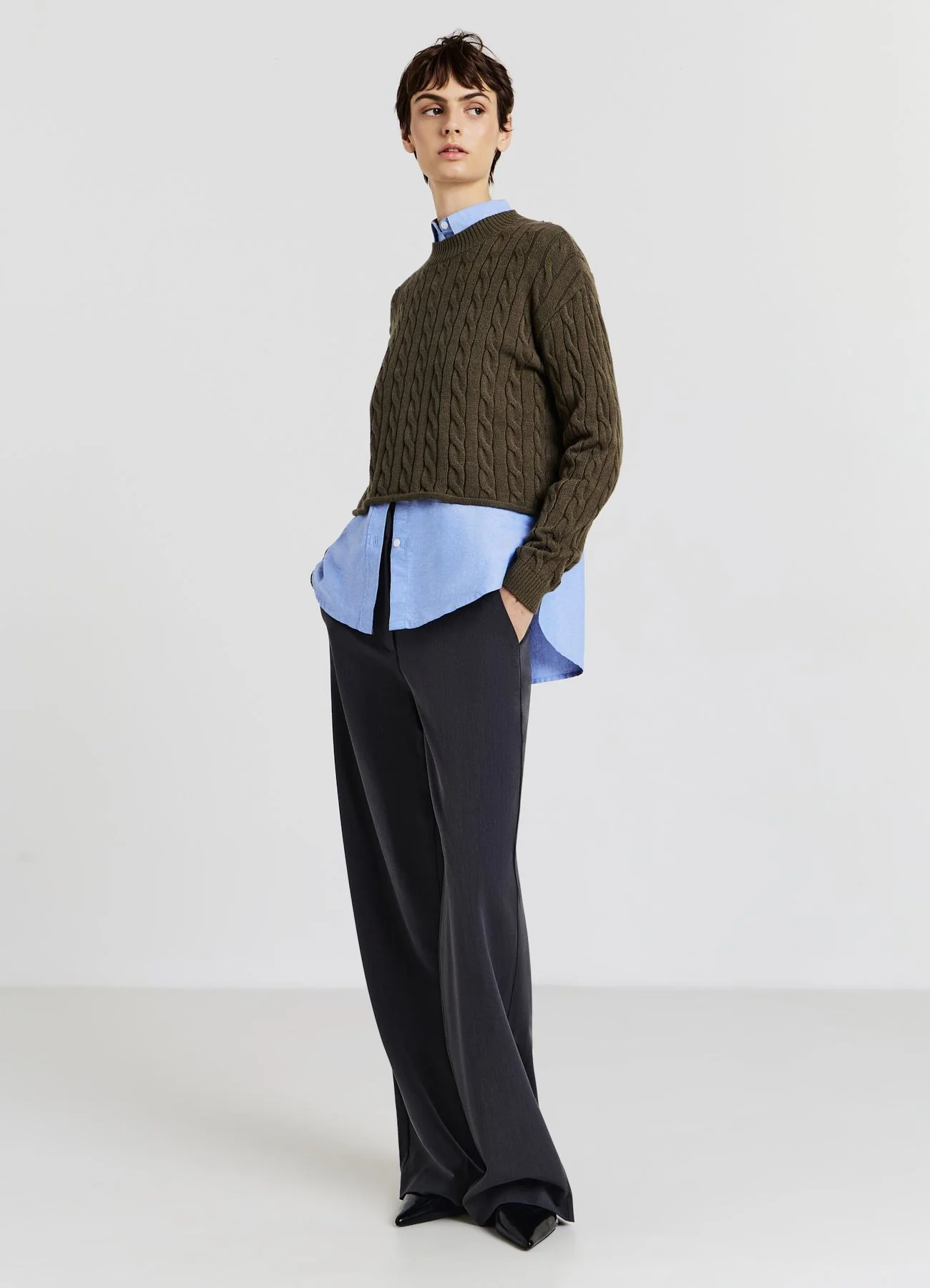 Maglia crop con trecce - Image 4