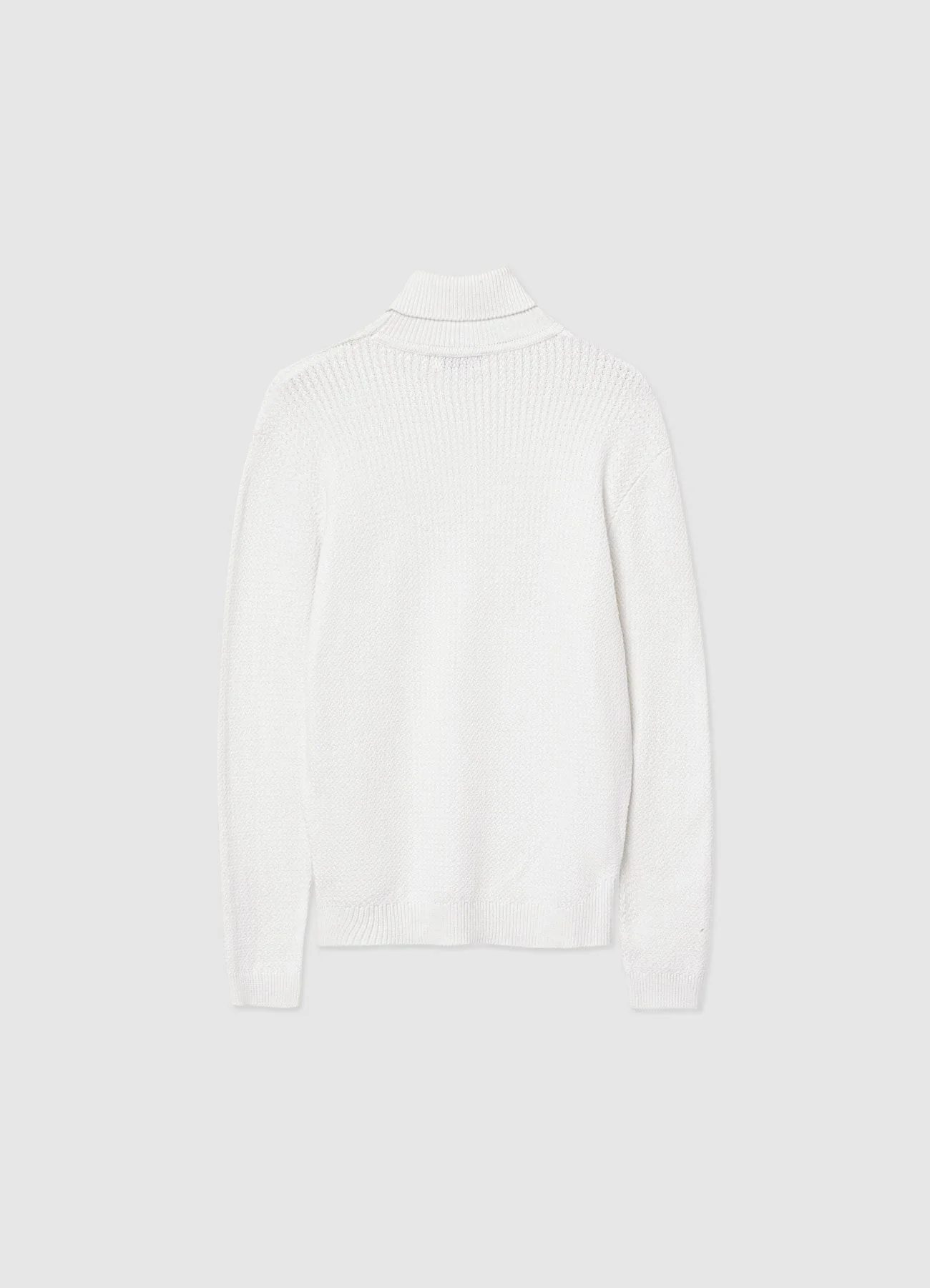 Maglia dolcevita a trama mista - Image 6