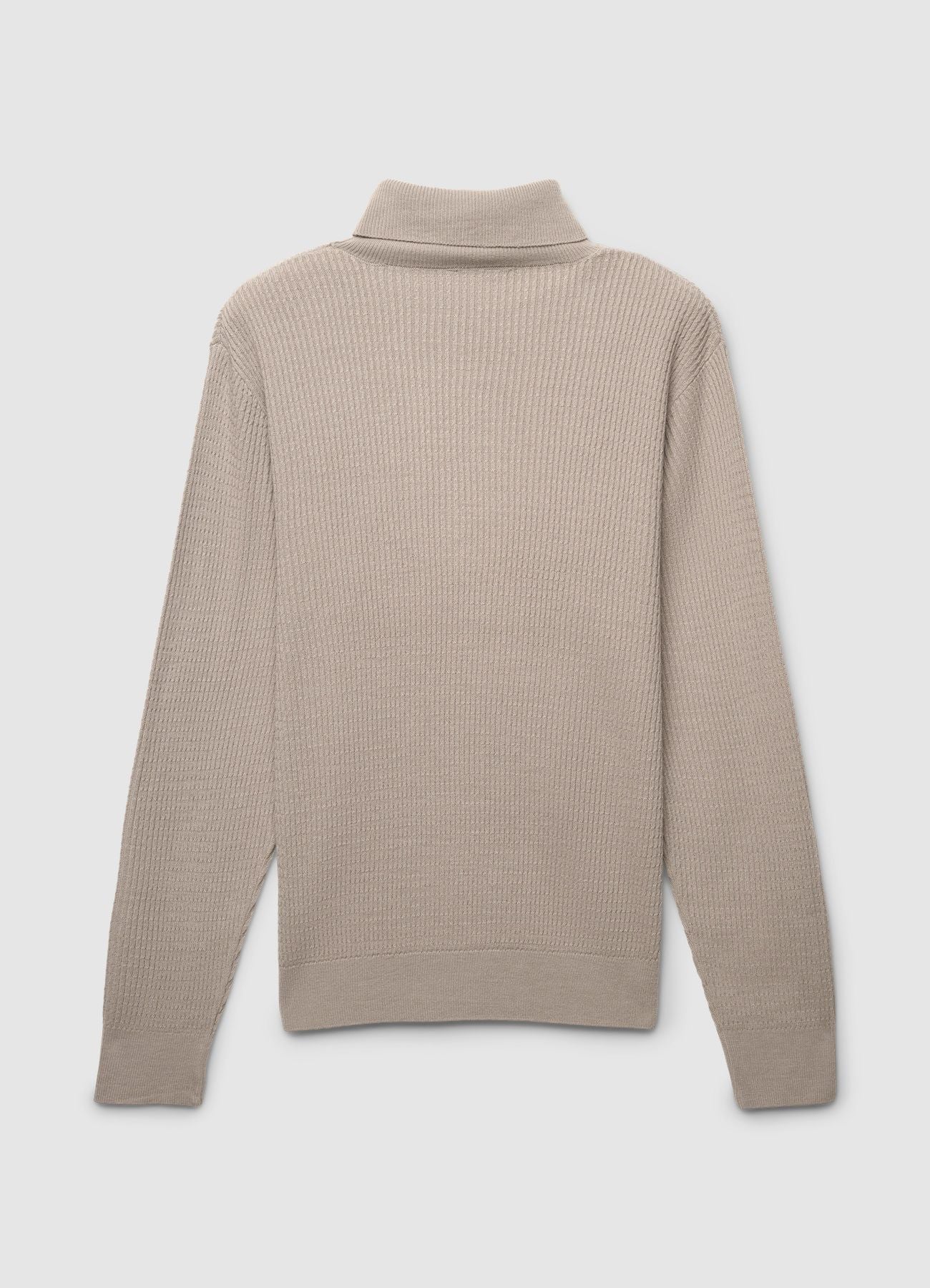 Maglia dolcevita a trama waffle - Image 5