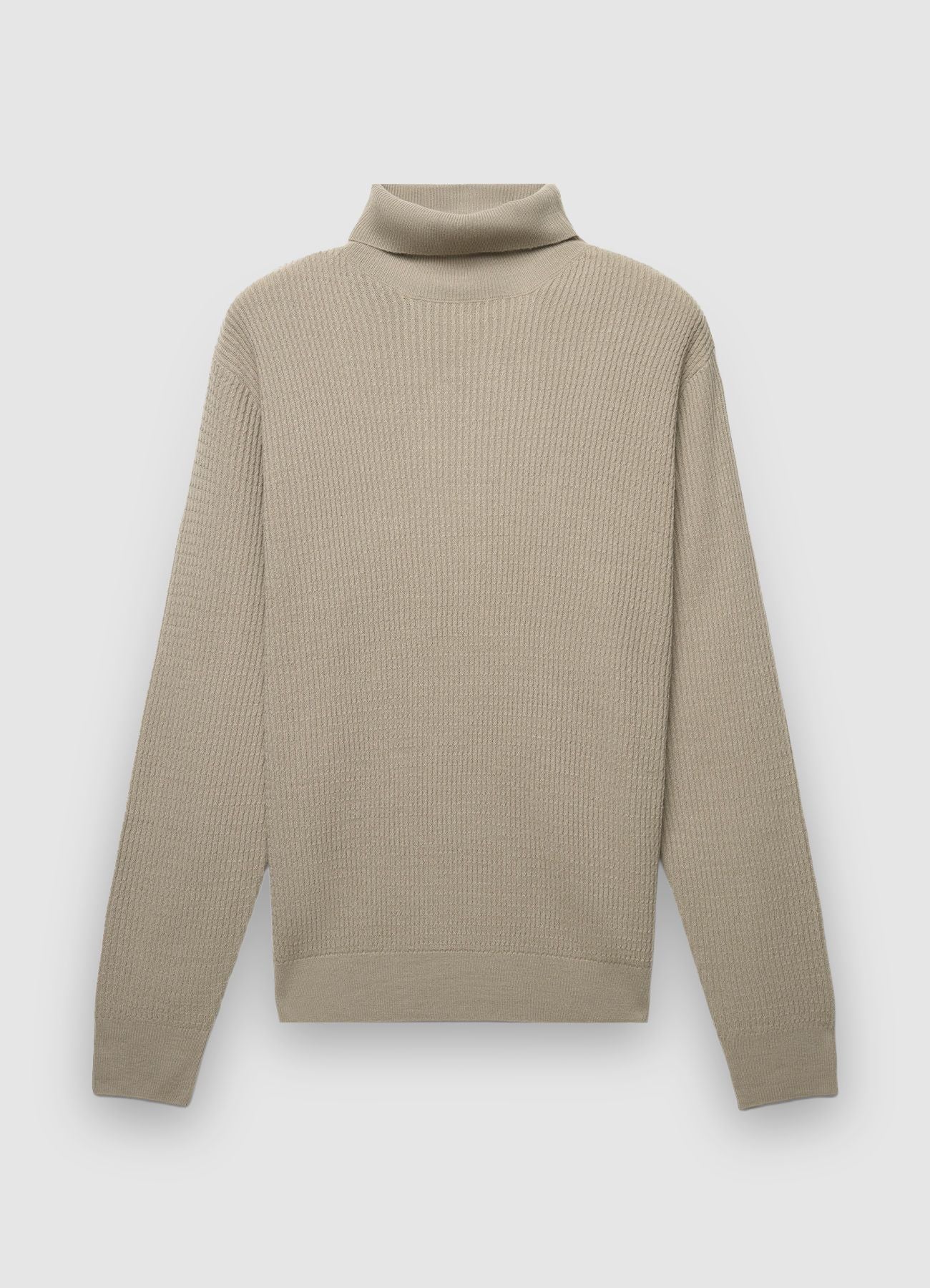 Maglia dolcevita a trama waffle - Image 6