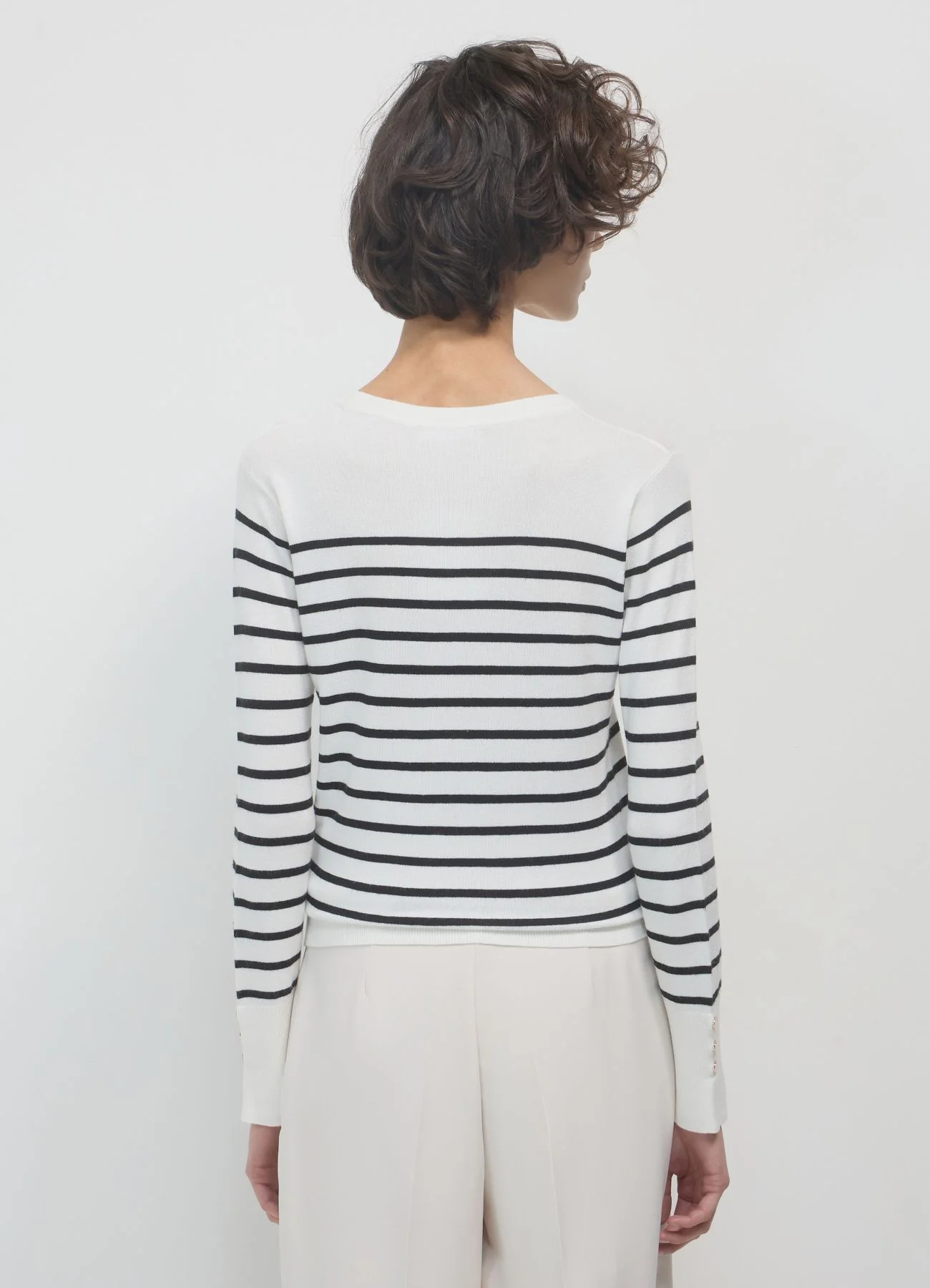 Maglia girocollo a righe - Image 2
