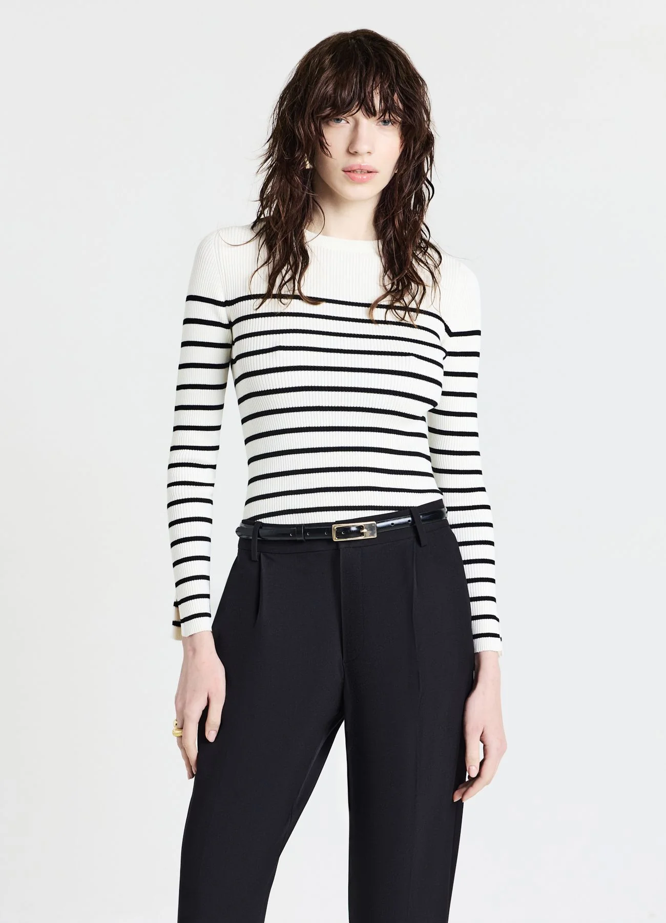 Maglia  girocollo a righe