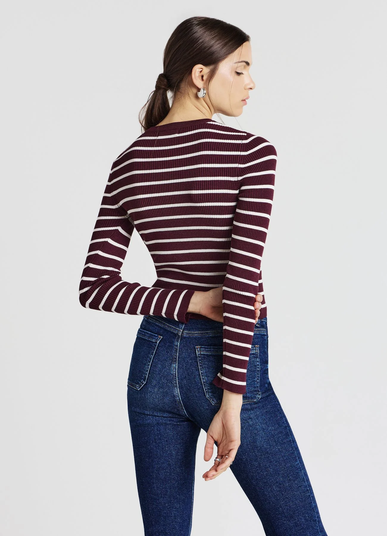 Maglia  girocollo a righe - Image 2