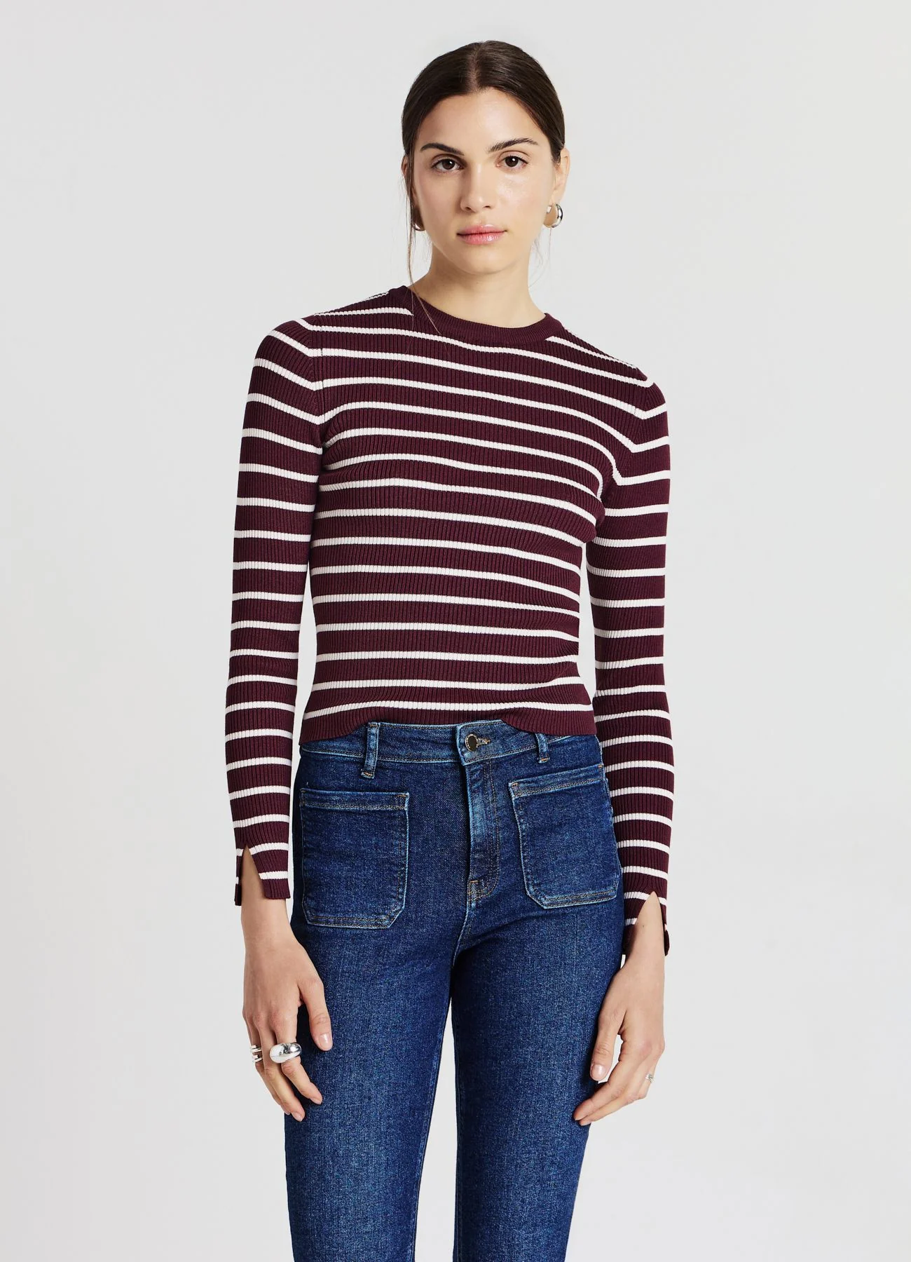 Maglia  girocollo a righe - Image 3