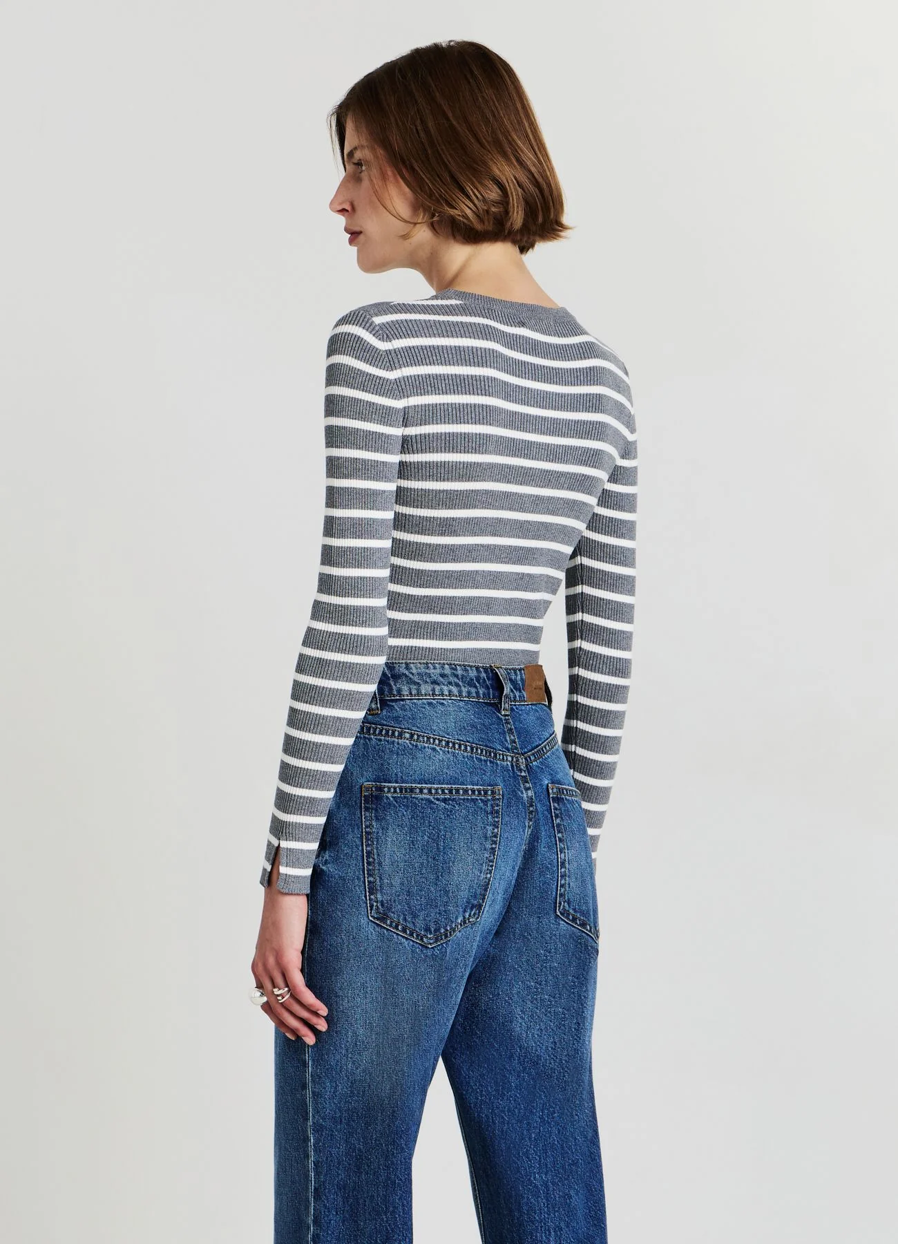 Maglia  girocollo a righe