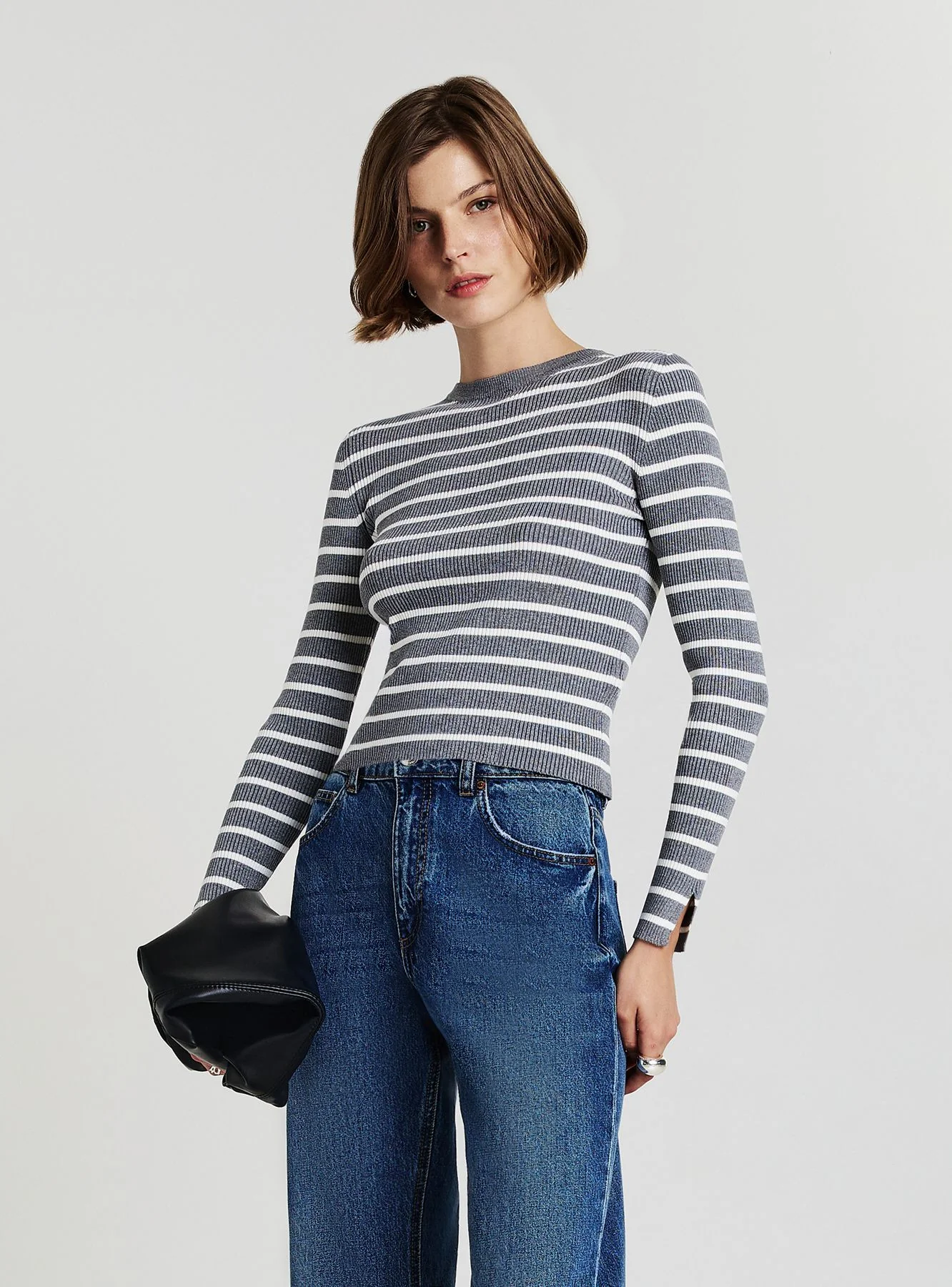 Maglia  girocollo a righe - Image 7
