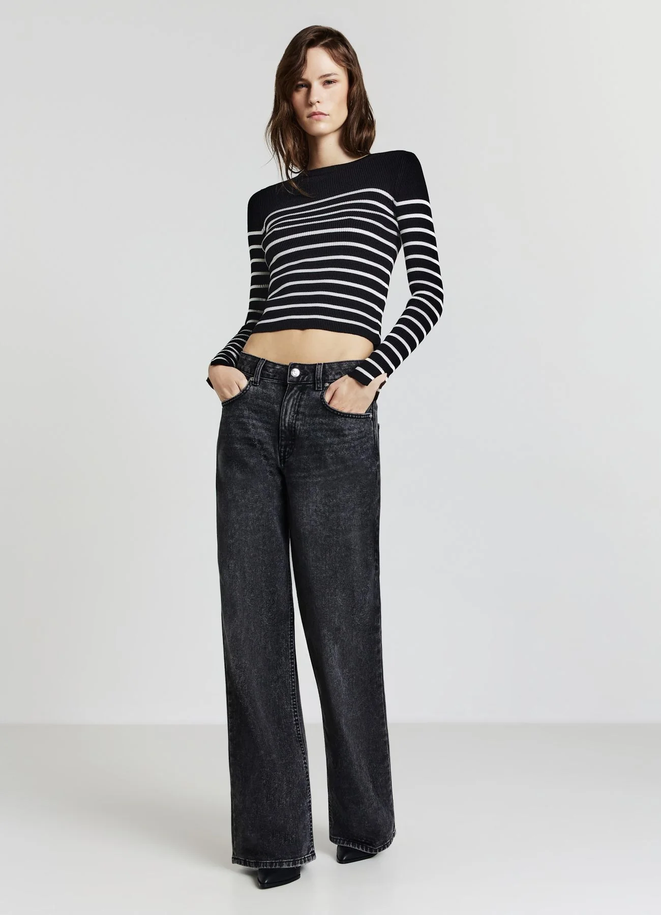 Maglia  girocollo a righe