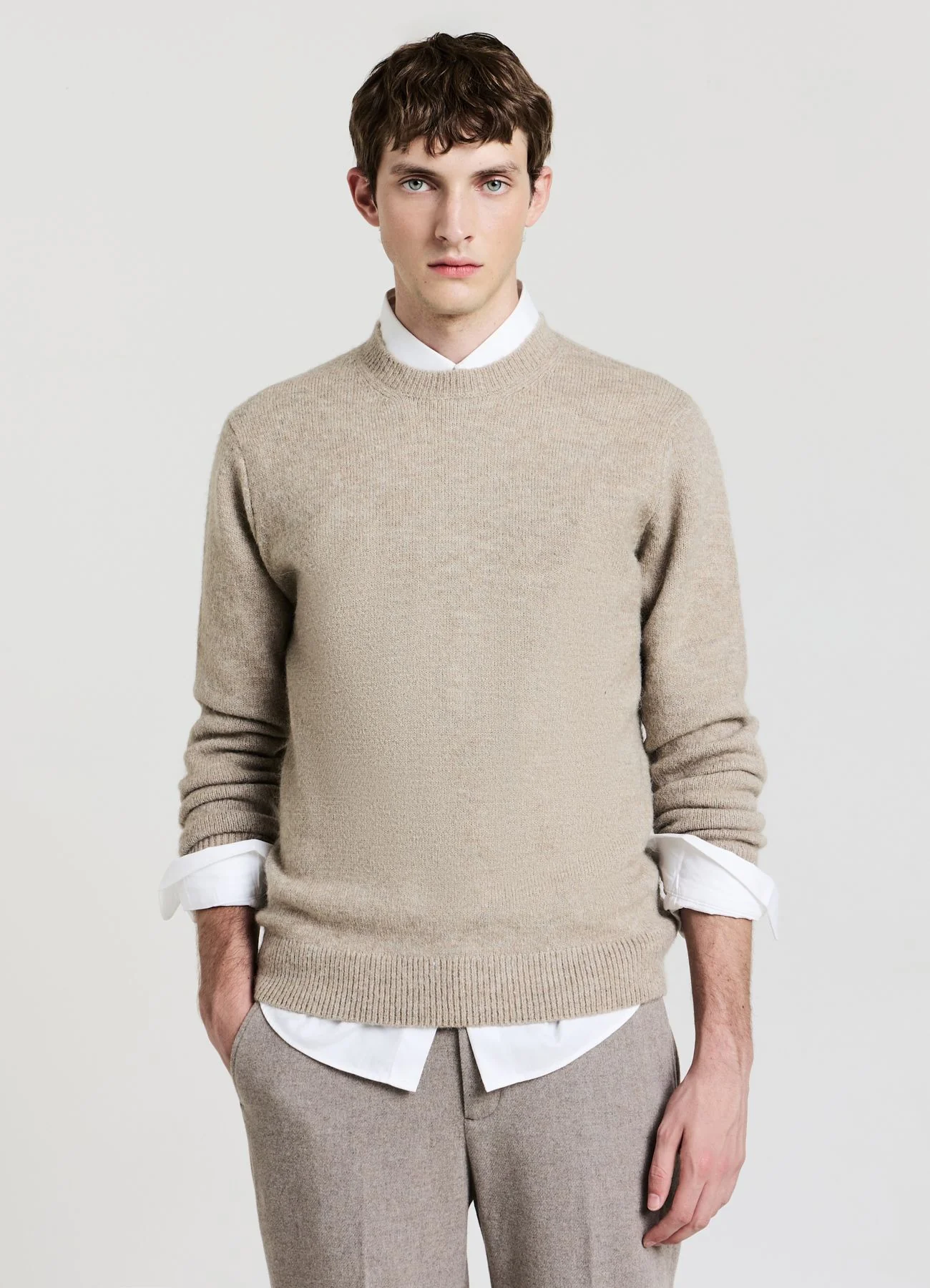 Maglia girocollo a tinta unita - Image 7