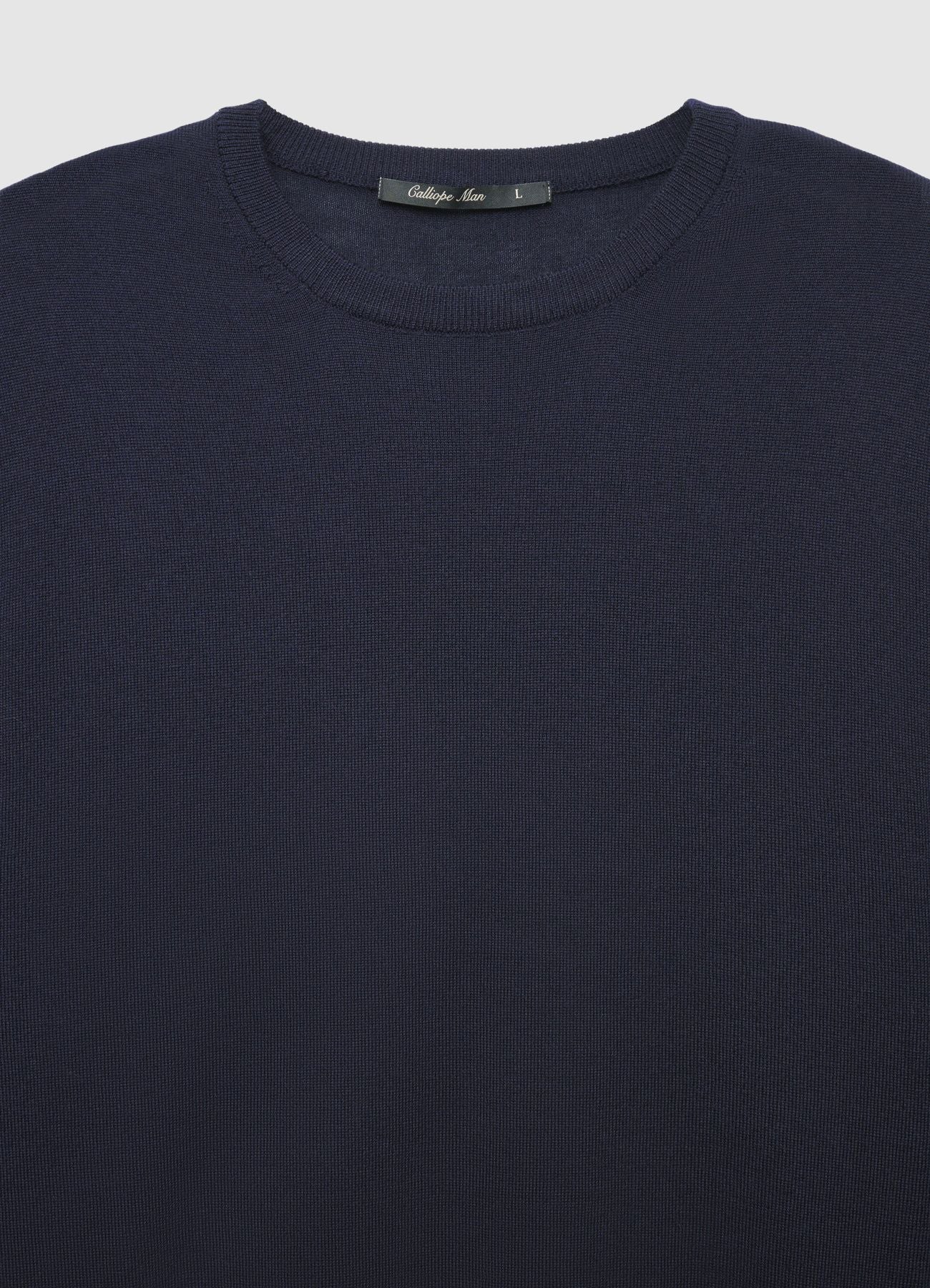 Maglia girocollo a tinta unita - Image 6