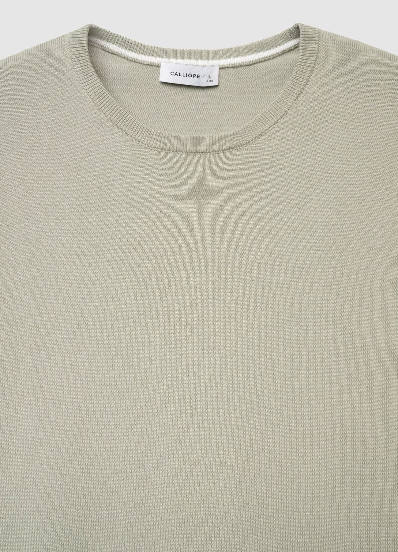 Maglia girocollo a tinta unita - Image 4