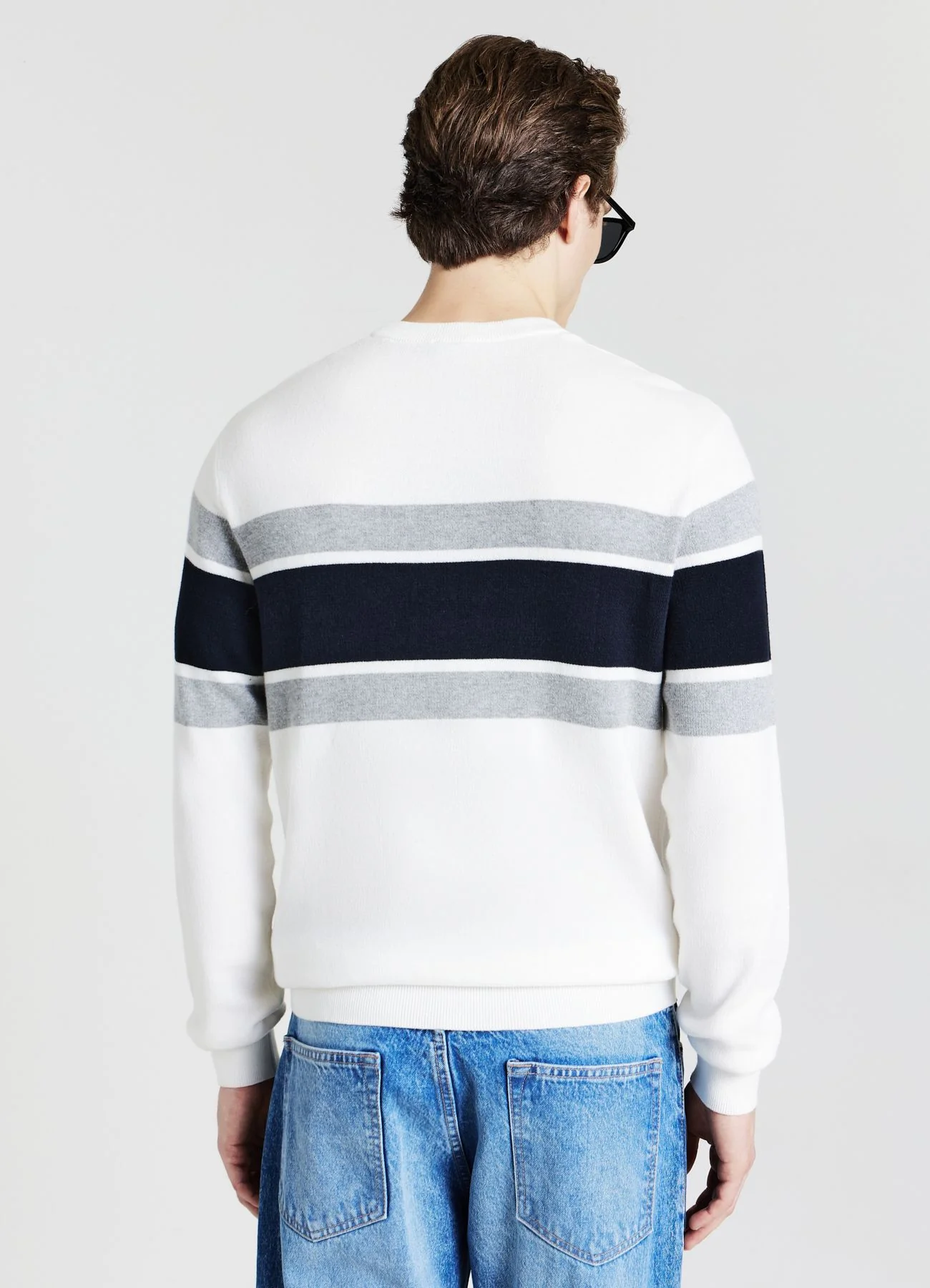 Maglia girocollo con bande - Image 3