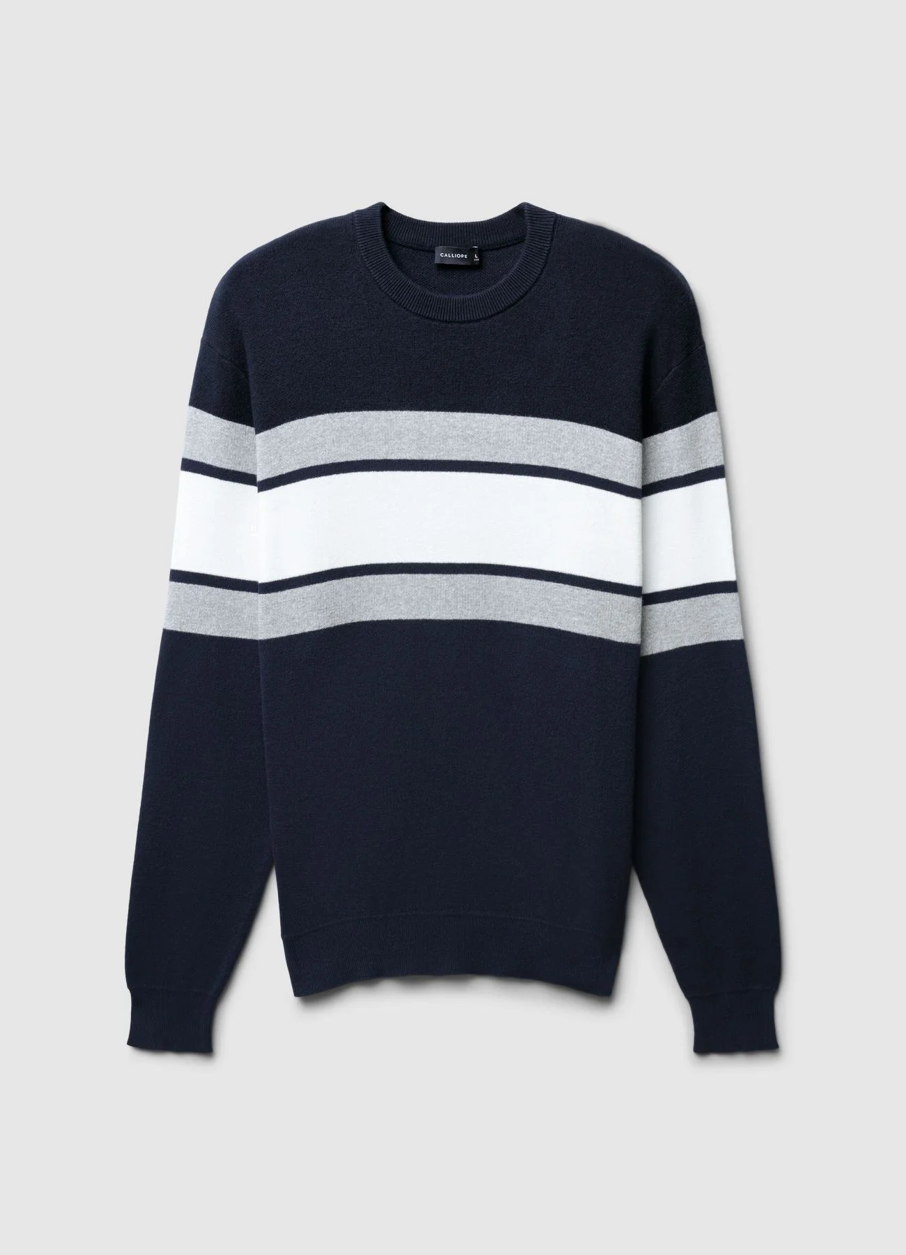 Maglia girocollo con bande - Image 5