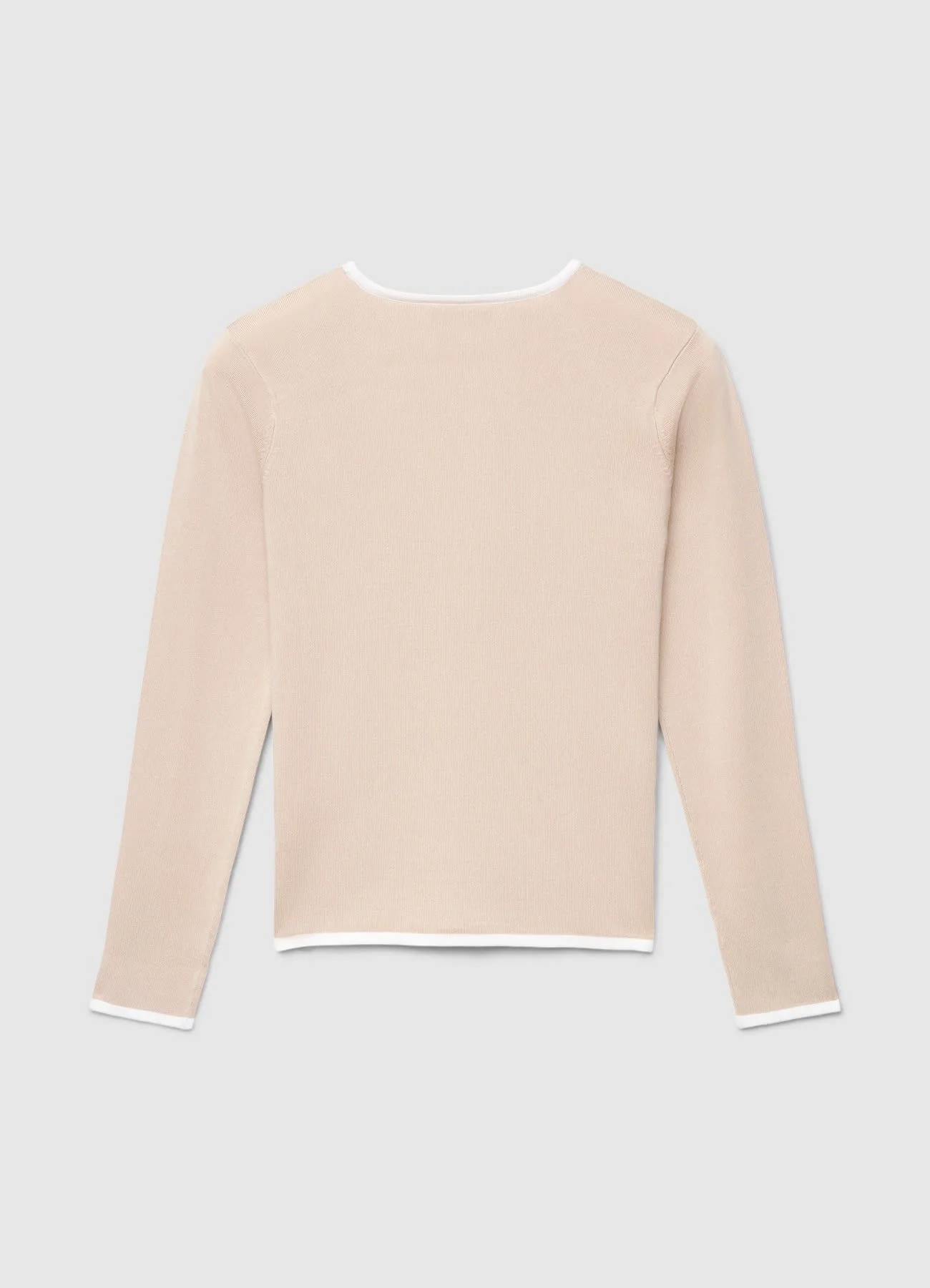 Maglia girocollo con profili a contrasto - Image 4