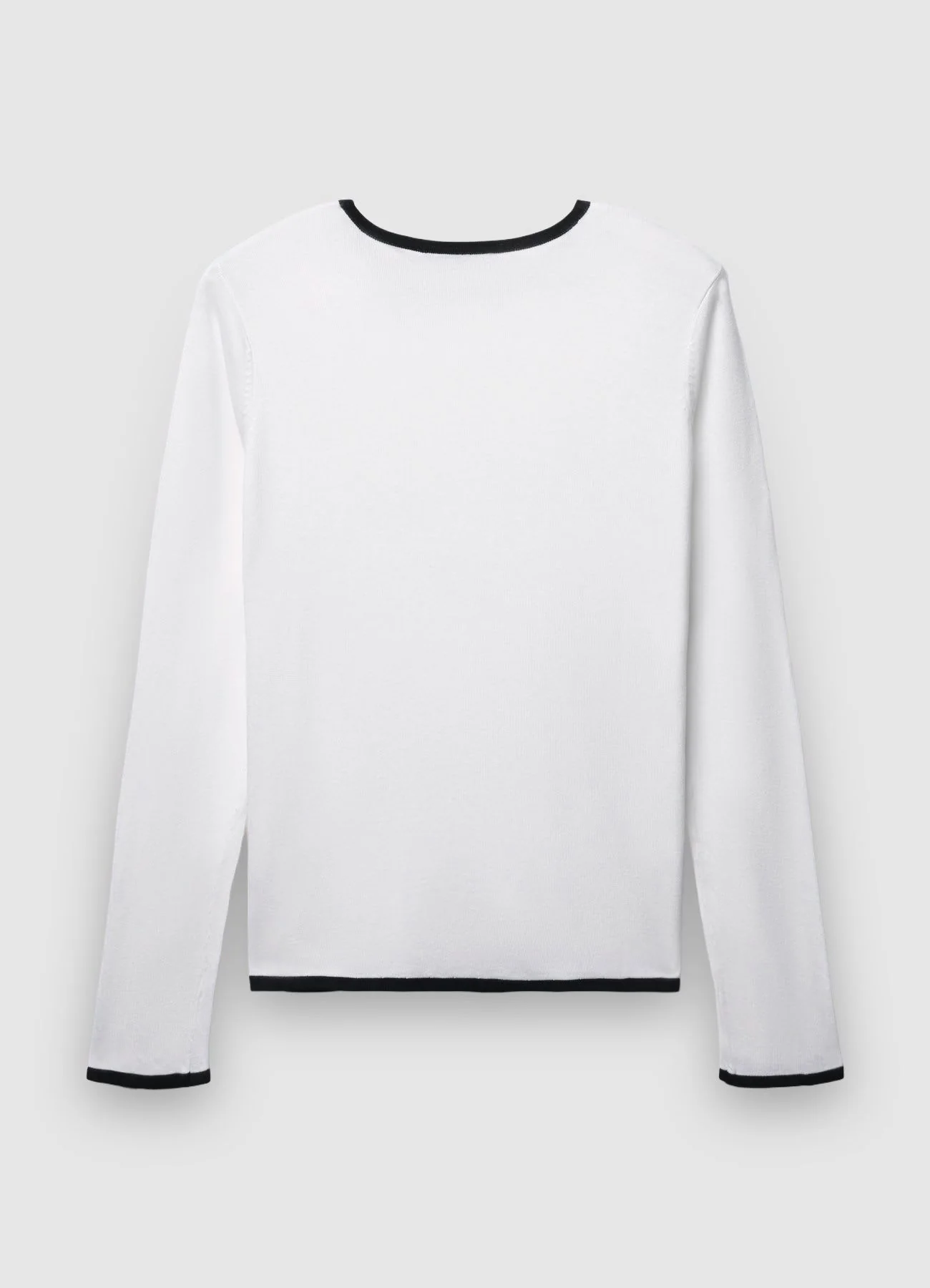 Maglia girocollo con profili a contrasto - Image 6