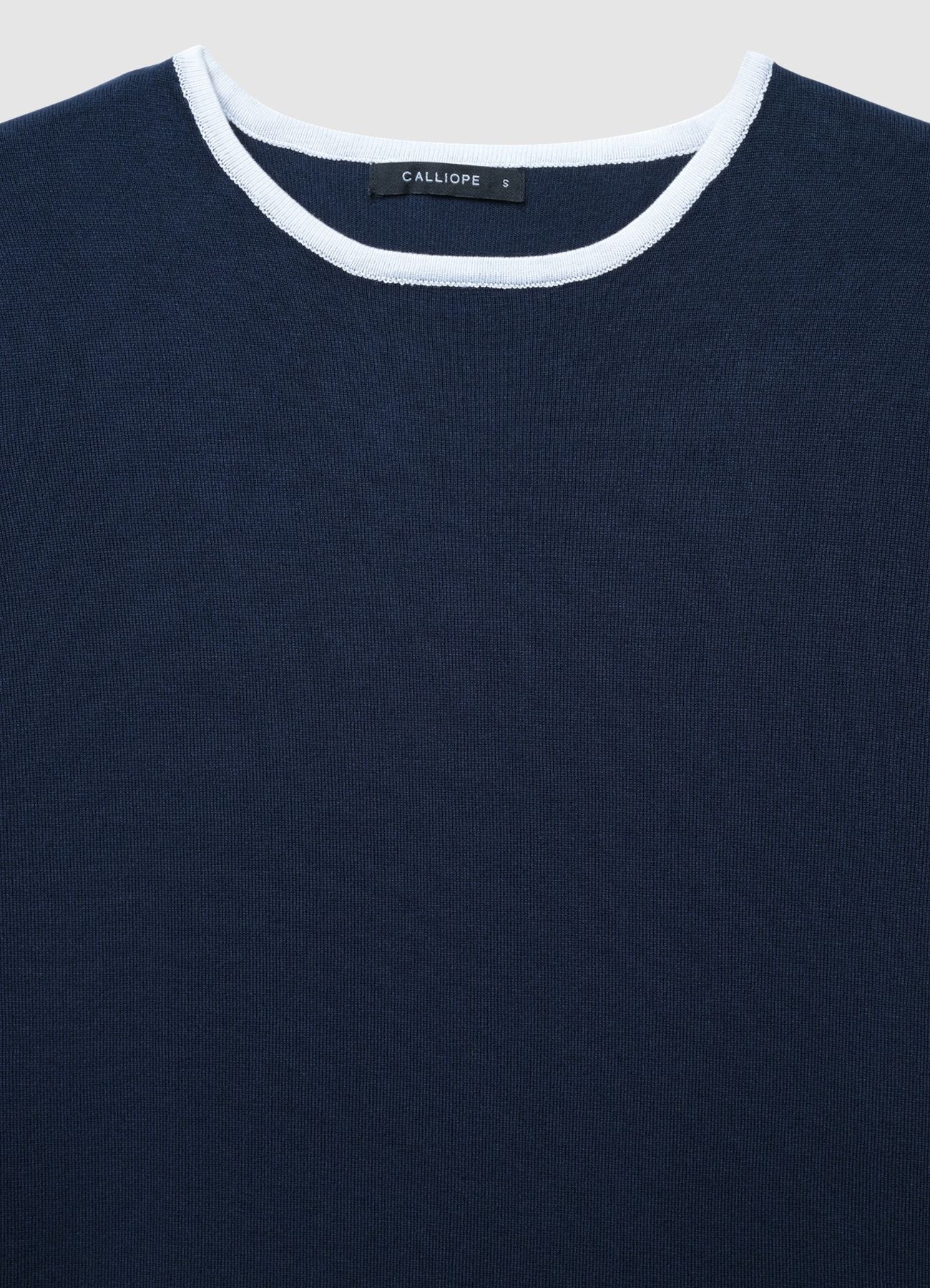 Maglia girocollo con profili a contrasto - Image 6
