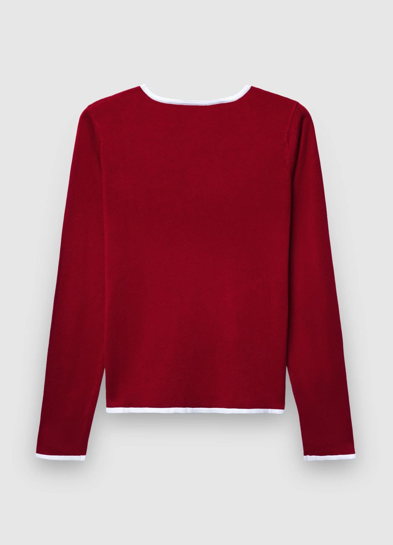 Maglia girocollo con profili a contrasto - Image 6