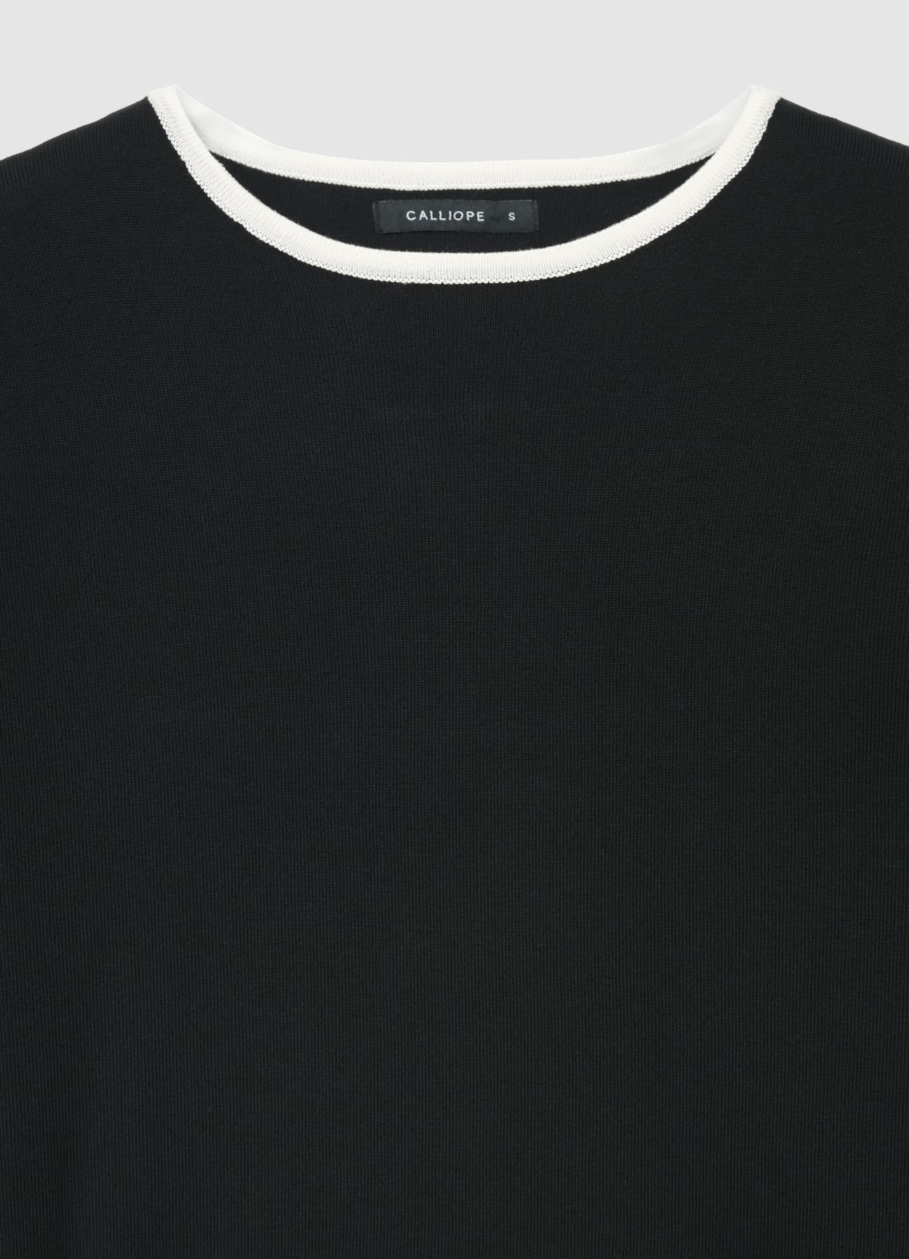 Maglia girocollo con profili a contrasto - Image 4