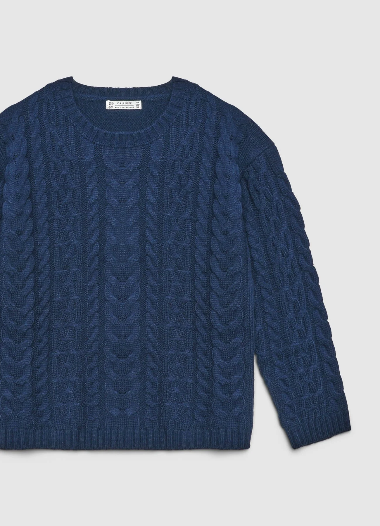 Maglia girocollo con trecce - Image 3