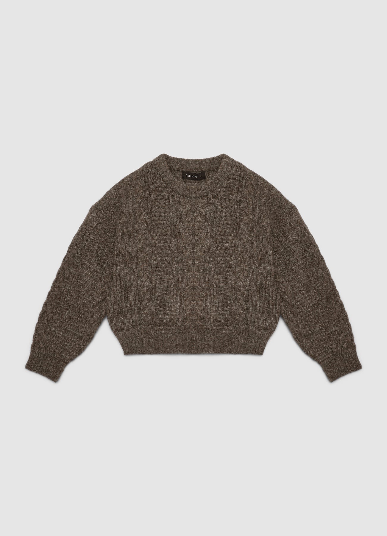 Maglia girocollo con trecce - Image 4