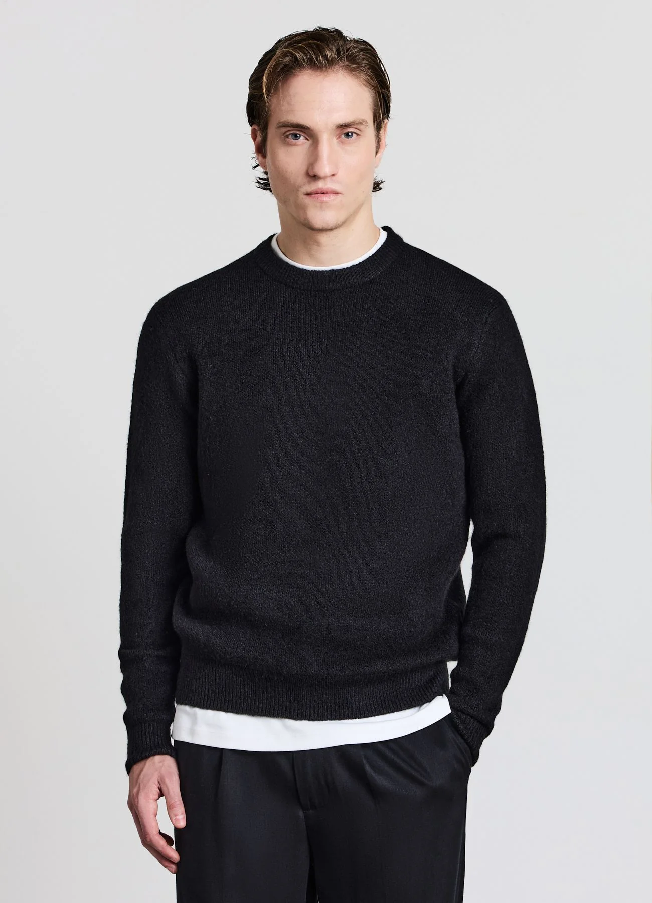 Maglia girocollo in maglia pelosa - Image 3