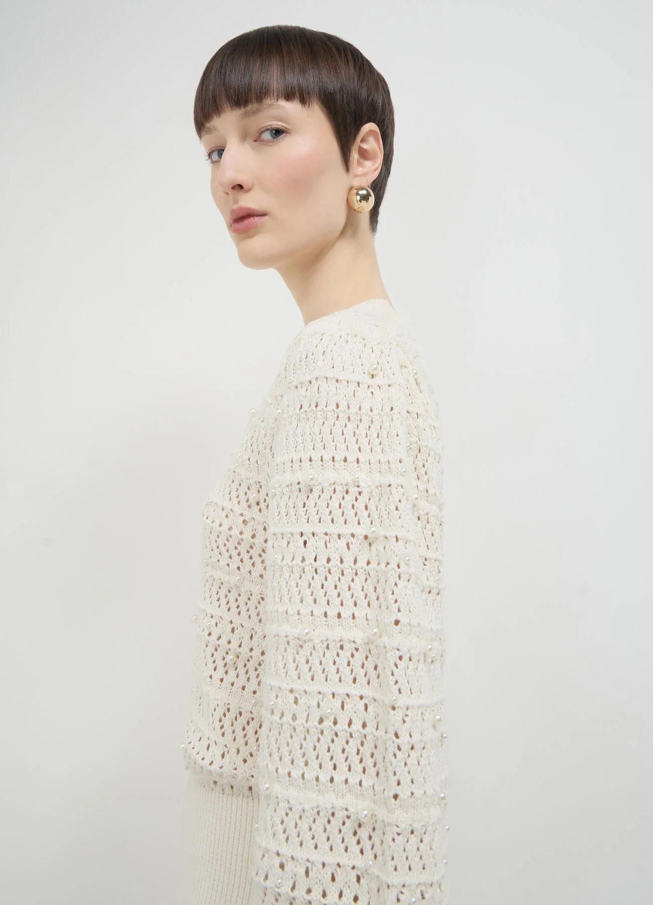Maglia girocollo perle - Image 3