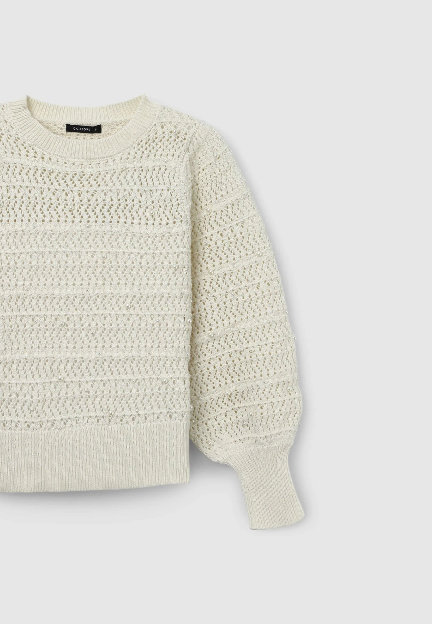 Maglia girocollo perle - Image 6