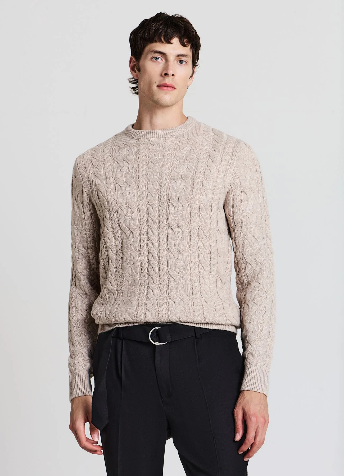 Maglia girocollo trecce - Image 7