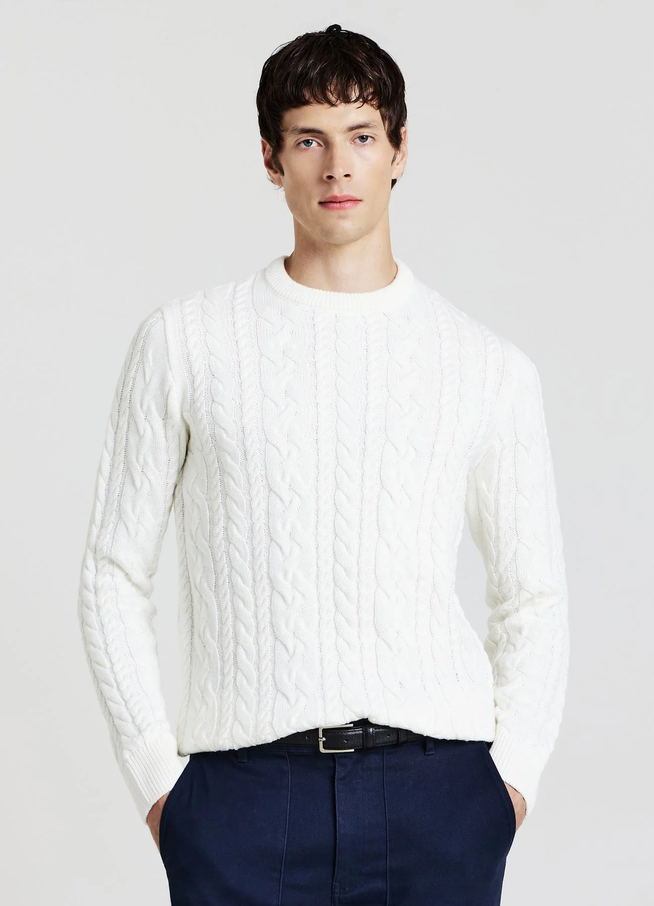 Maglia girocollo trecce - Image 3