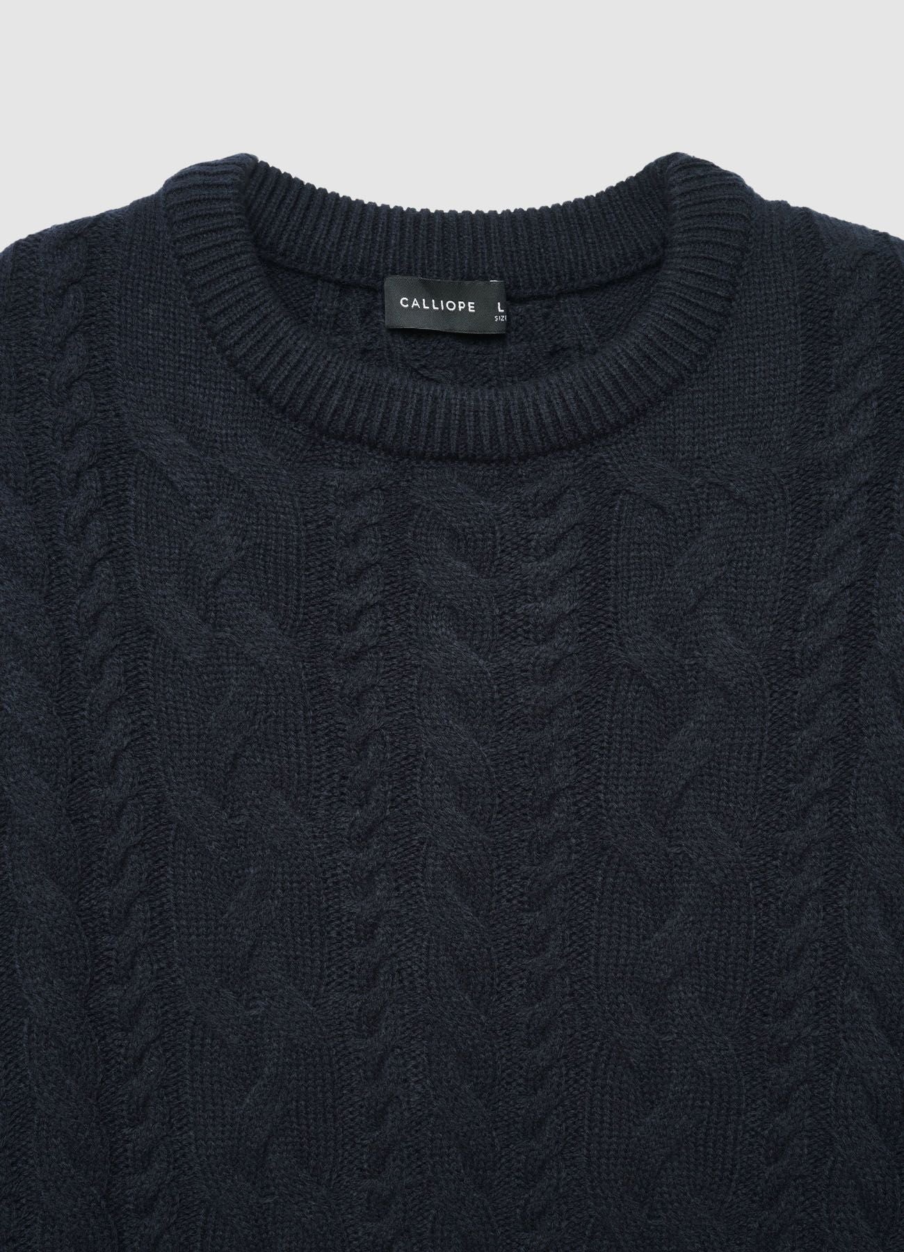 Maglia girocollo trecce - Image 5