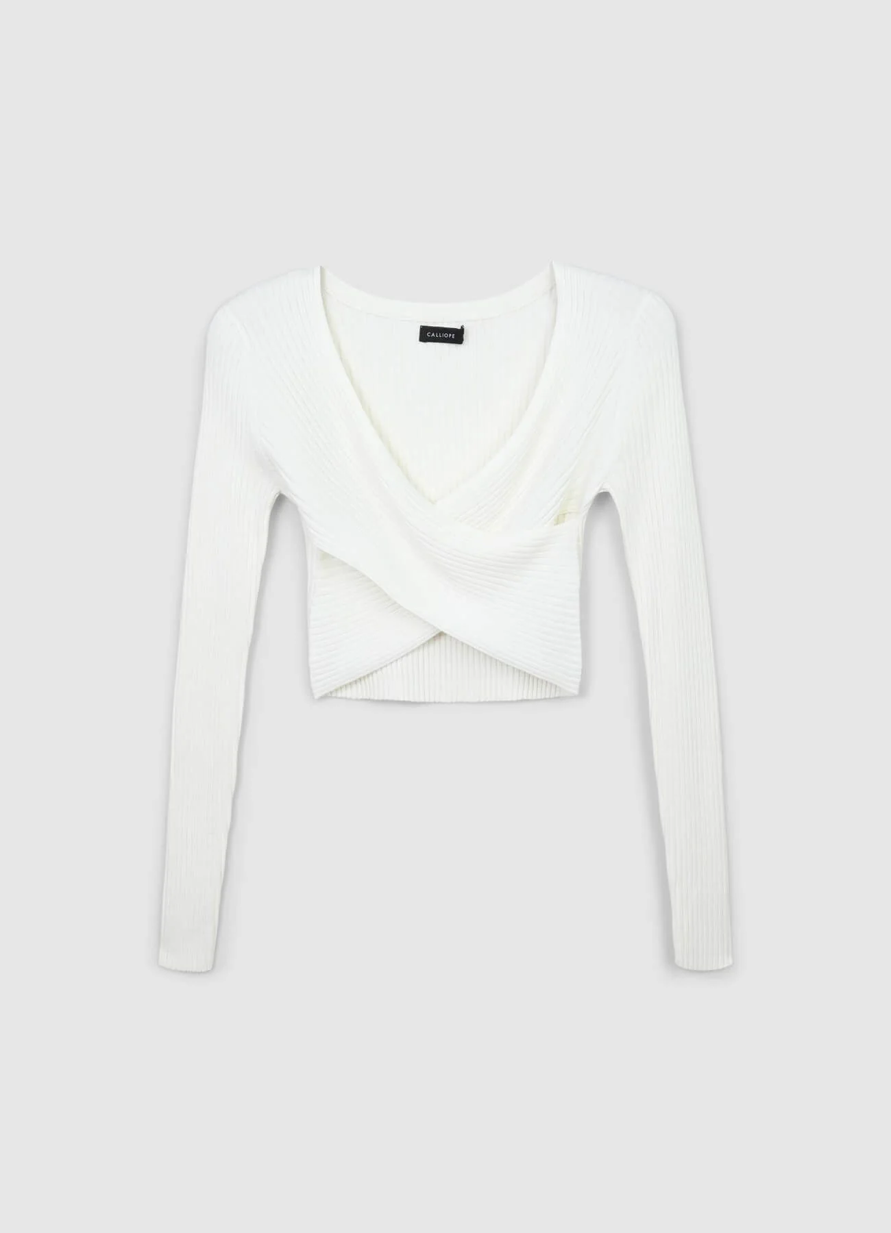 Maglia incrociata a costine - Image 4