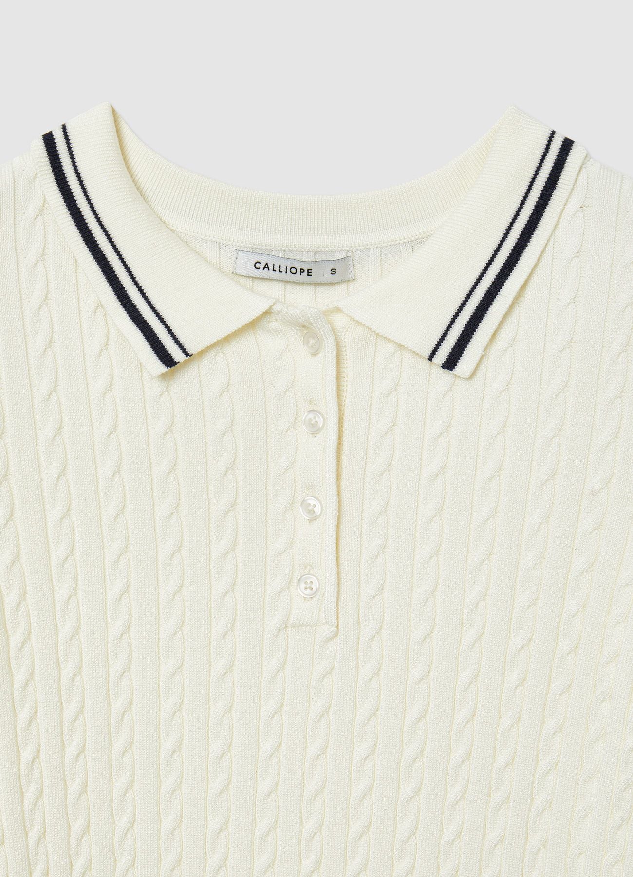 Maglia polo a trecce - Image 4